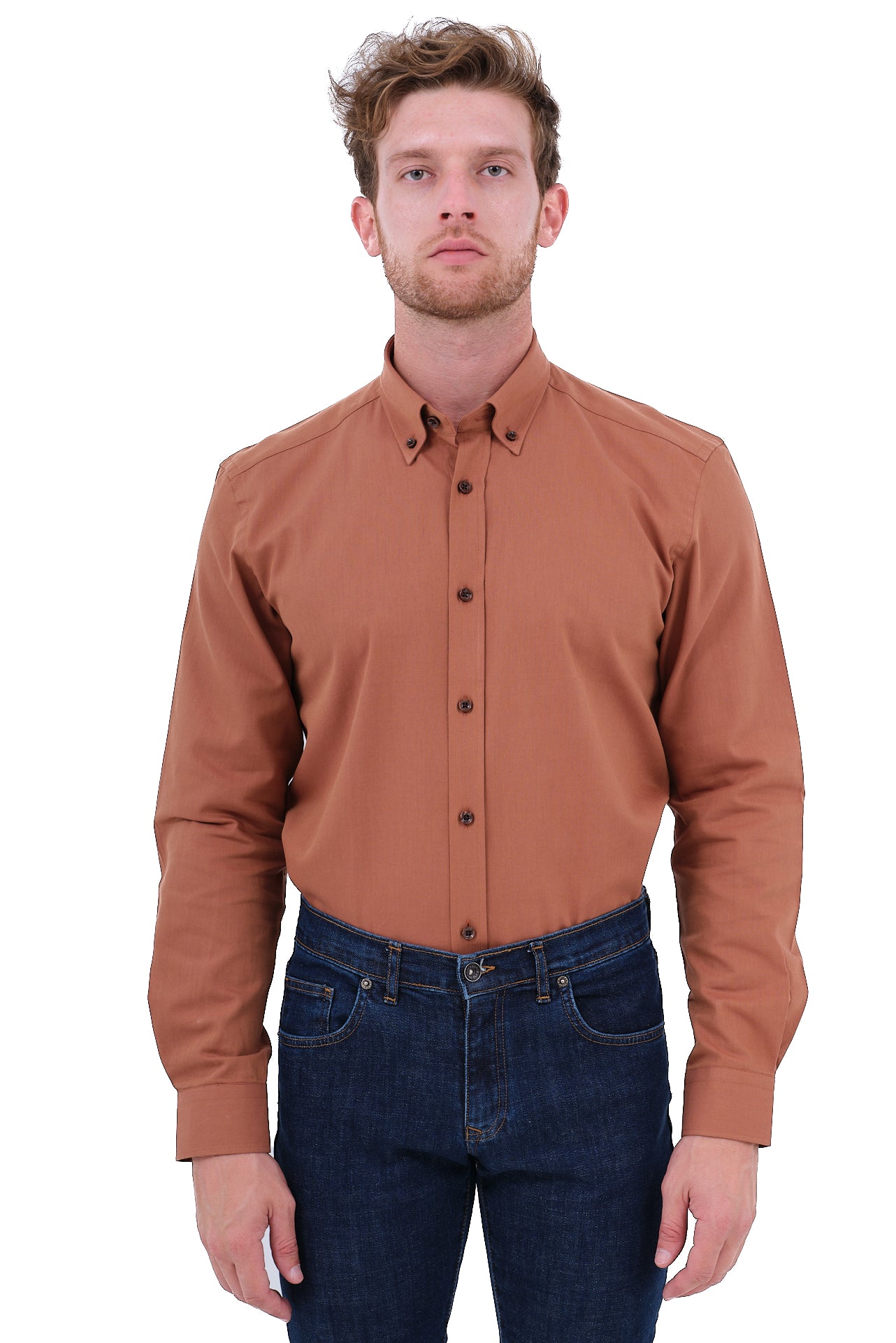 ΑΝΔΡΙΚΟ ΚΑΜΕΛ ΠΟΥΚΑΜΙΣΟ PORTOBELLO'S ΜΕ BUTTON DOWN ΓΙΑΚΑ