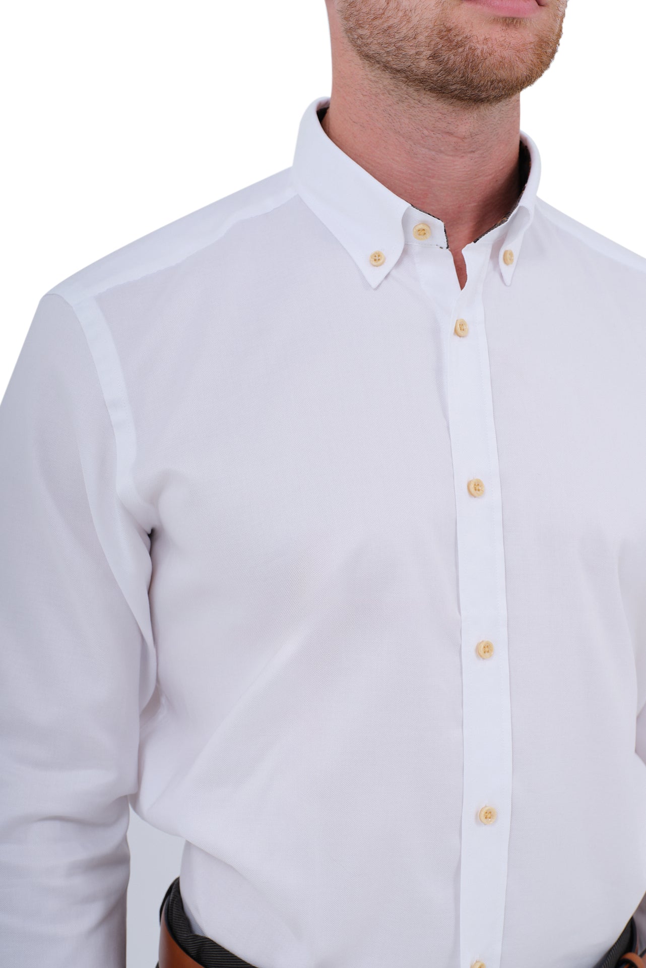 ΑΝΔΡΙΚΟ ΛΕΥΚΟ ΠΟΥΚΑΜΙΣΟ PORTOBELLO'S ΜΕ BUTTON DOWN ΓΙΑΚΑ