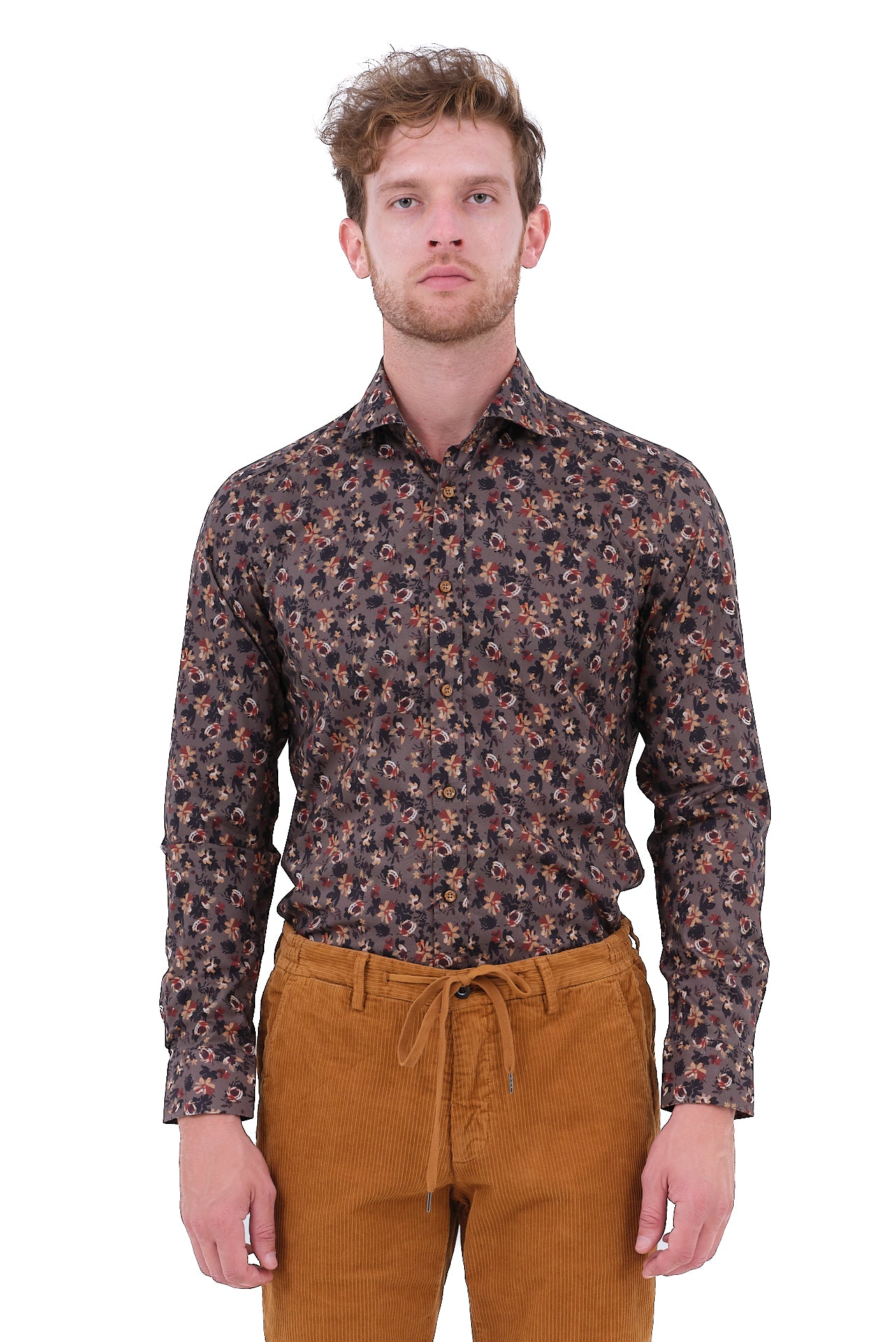 ΑΝΔΡΙΚΟ FLORAL ΠΟΥΚΑΜΙΣΟ PORTOBELLO'S ΜΕ REX ΓΙΑΚΑ