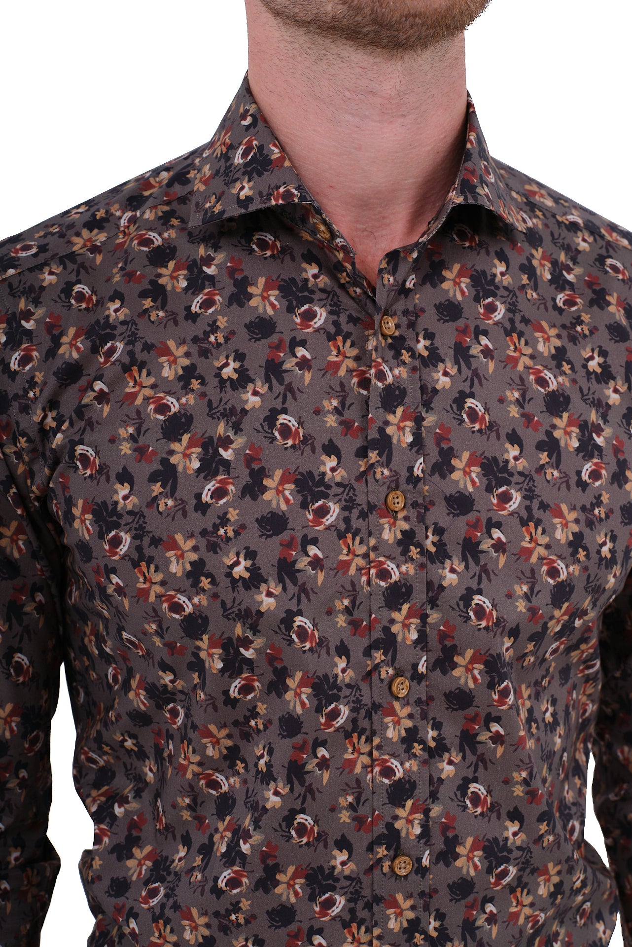 ΑΝΔΡΙΚΟ FLORAL ΠΟΥΚΑΜΙΣΟ PORTOBELLO'S ΜΕ REX ΓΙΑΚΑ