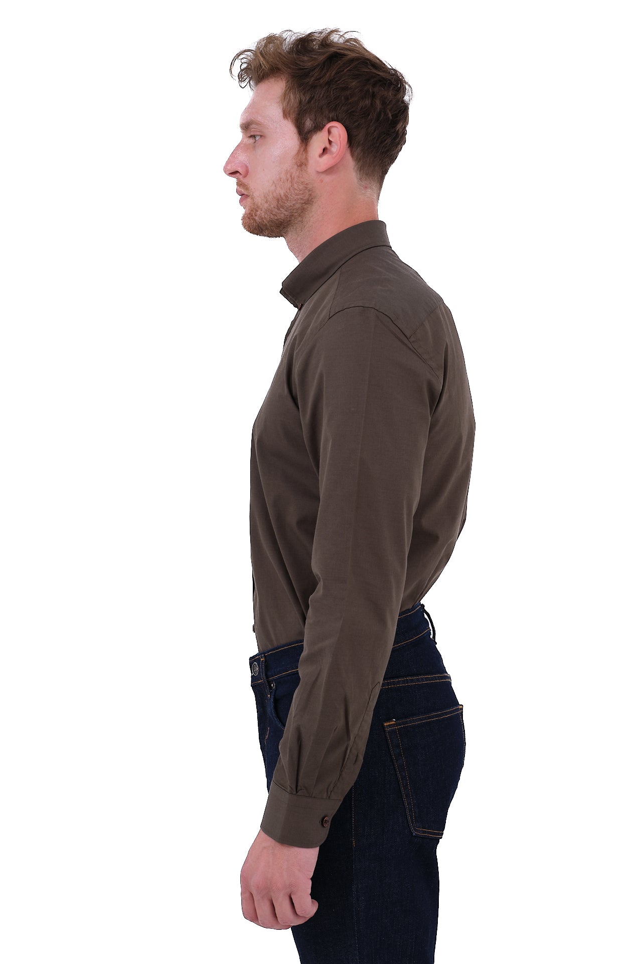 ΑΝΔΡΙΚΟ ΛΑΔΙ ΜΟΝΟΧΡΩΜΟ ΠΟΥΚΑΜΙΣΟ PORTOBELLO'S ΜΕ BUTTON DOWN ΓΙΑΚΑ