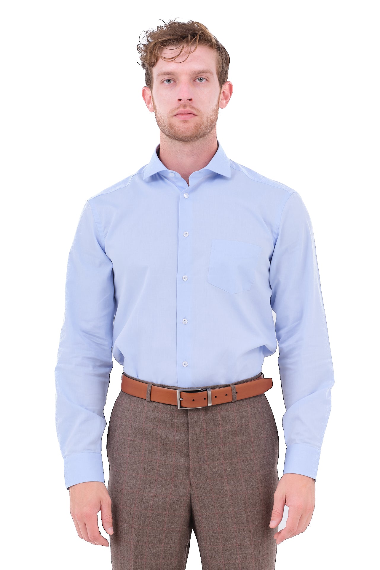 ΑΝΔΡΙΚΟ ΣΙΕΛ ΜΟΝΟΧΡΩΜΟ ΠΟΥΚΑΜΙΣΟ PORTOBELLO'S ΜΕ REX ΓΙΑΚΑ