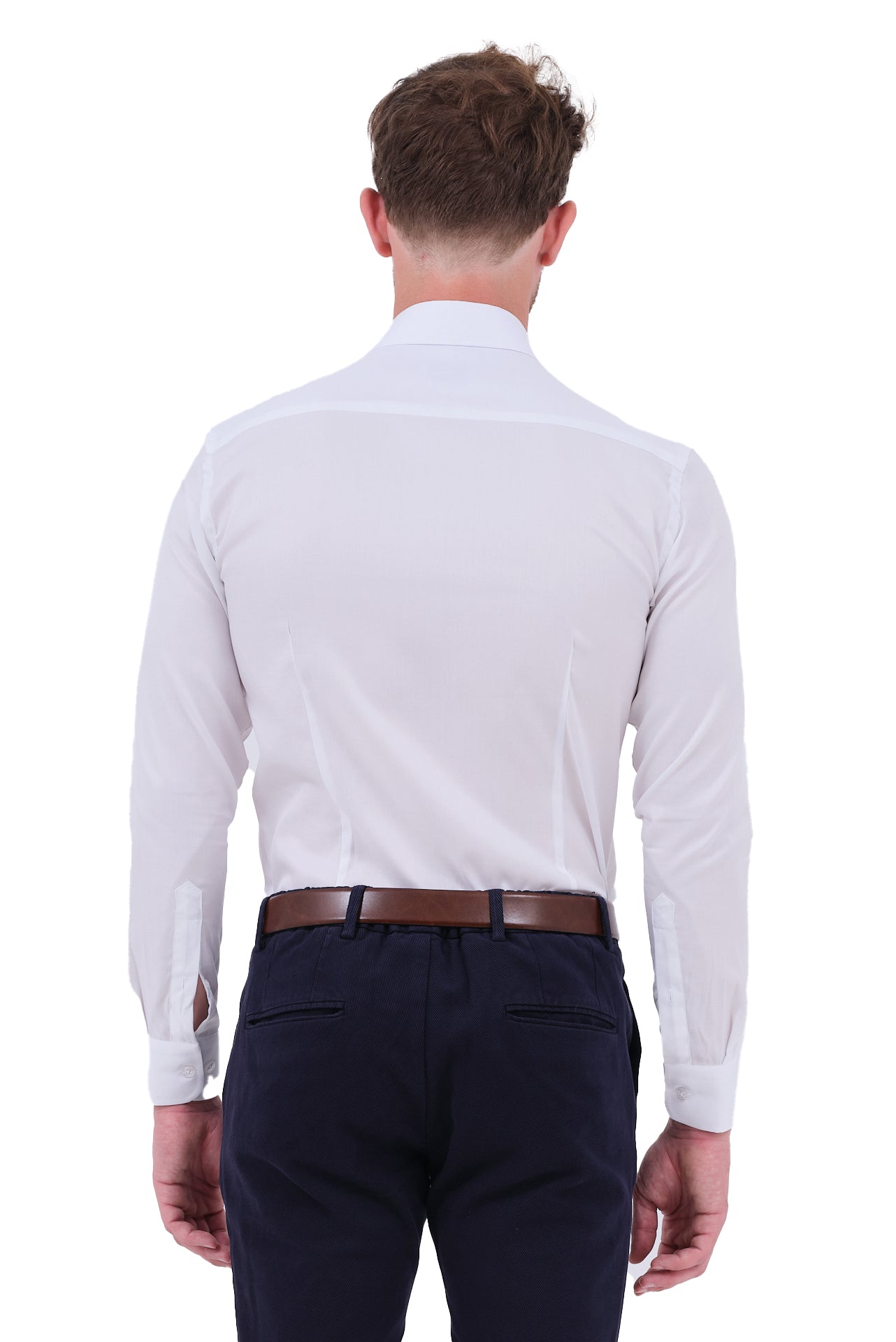 ΑΝΔΡΙΚΟ ΛΕΥΚΟ ΠΟΥΚΑΜΙΣΟ PORTOBELLO'S SLIM FIT ΜΕ REX ΓΙΑΚΑ