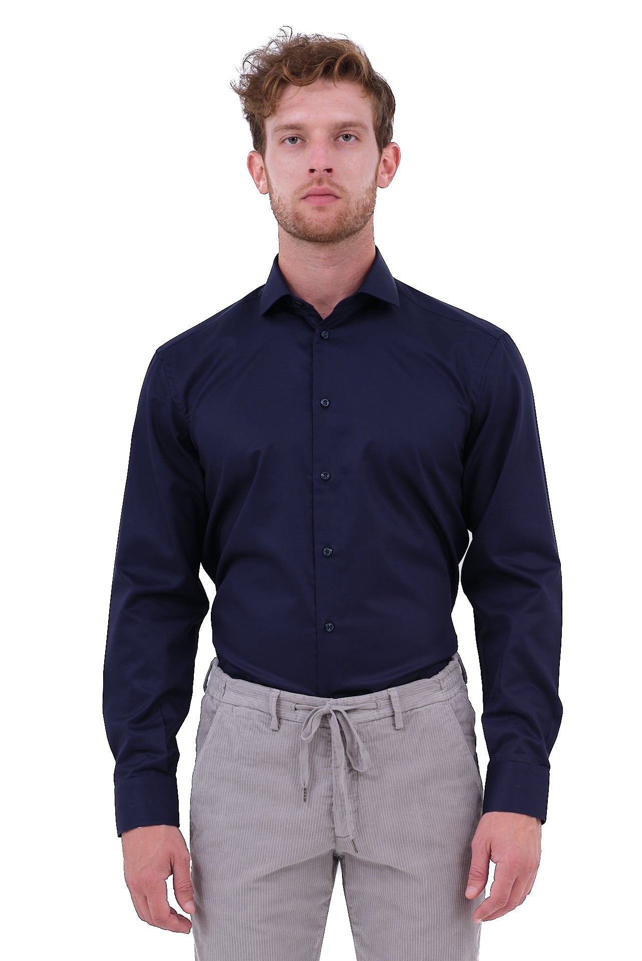 ΑΝΔΡΙΚΟ ΜΠΛΕ ΣΚΟΥΡΟ ΠΟΥΚΑΜΙΣΟ PORTOBELLO'S ΜΕ REX ΓΙΑΚΑ