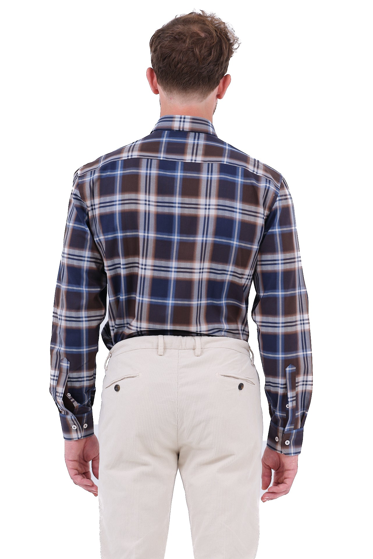 ΑΝΔΡΙΚΟ ΠΟΥΚΑΜΙΣΟ ΚΑΡΟ PORTOBELLO'S ΣΕ ΚΑΦΕ-ΜΠΛΕ ΧΡΩΜΑ