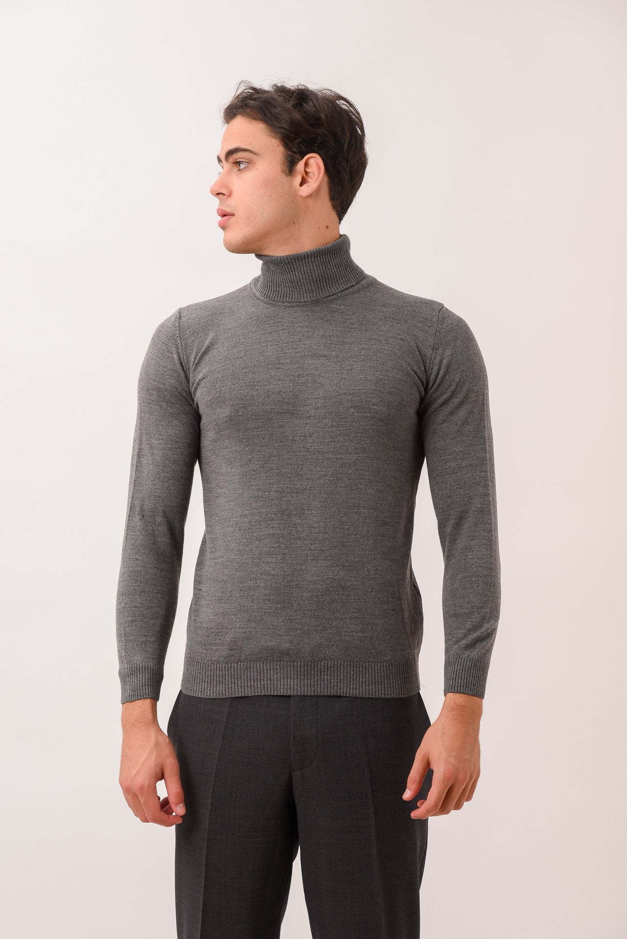 ΑΝΔΡΙΚΟ ΖΙΒΑΓΚΟ LES GENT'S ΣΕ ΣΚΟΥΡΟ ΓΚΡΙ ΧΡΩΜΑ