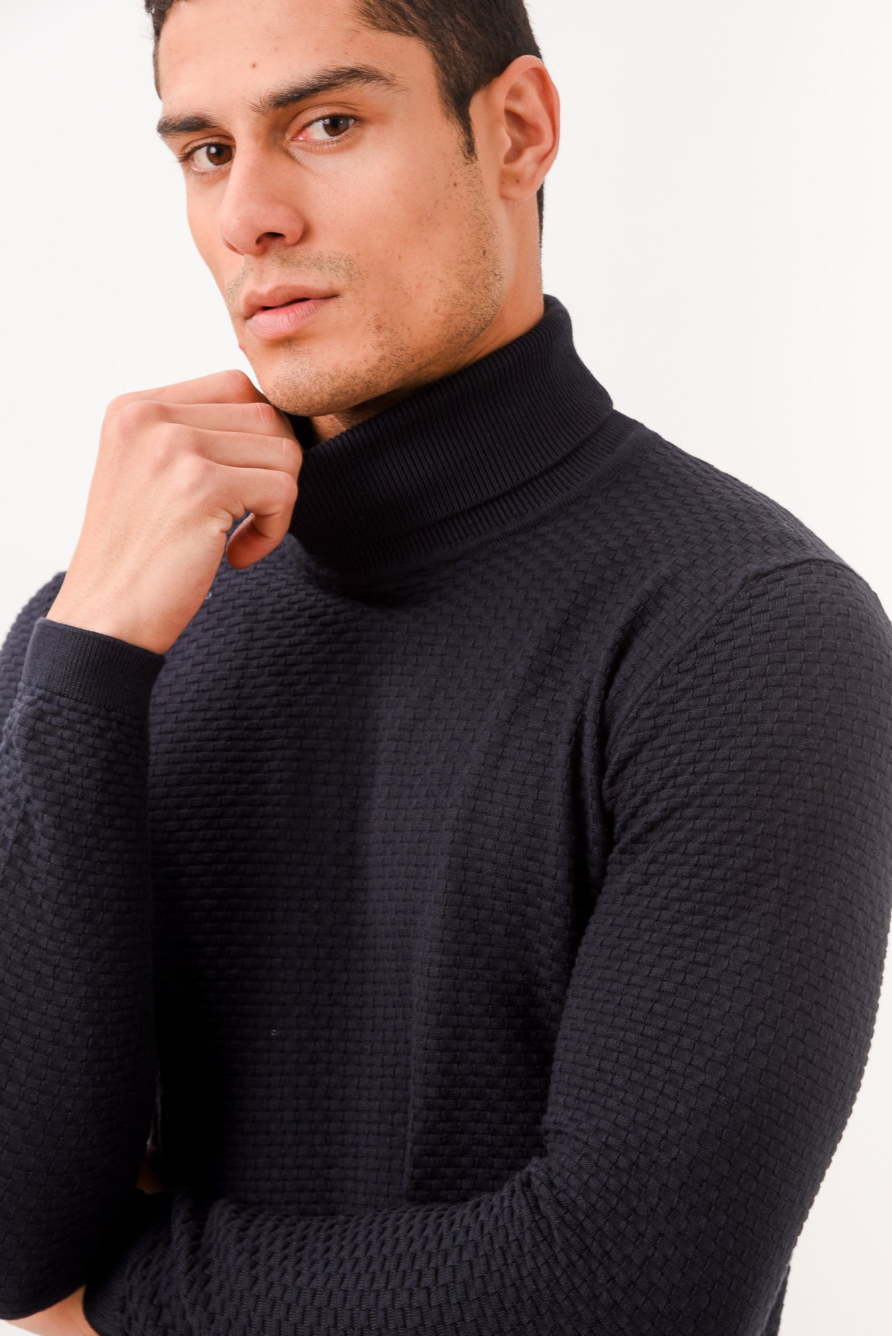 ΑΝΔΡΙΚΟ ΖΙΒΑΓΚΟ LES GENT'S ΣΕ ΜΠΛΕ ΣΚΟΥΡΟ ΧΡΩΜΑ ΜΕ ΜΙΚΡΟΣΧΕΔΙΟ