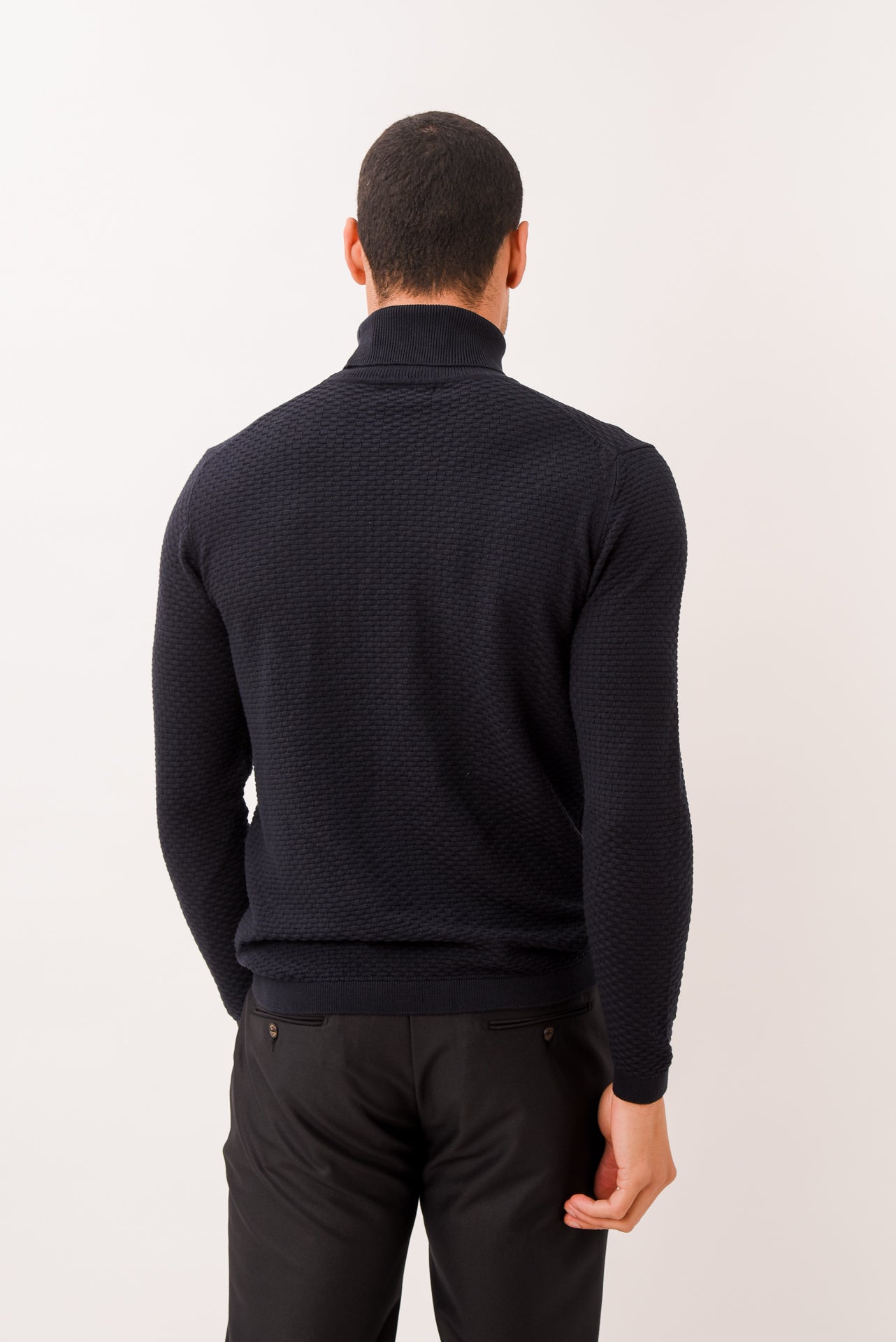 ΑΝΔΡΙΚΟ ΖΙΒΑΓΚΟ LES GENT'S ΣΕ ΜΠΛΕ ΣΚΟΥΡΟ ΧΡΩΜΑ ΜΕ ΜΙΚΡΟΣΧΕΔΙΟ