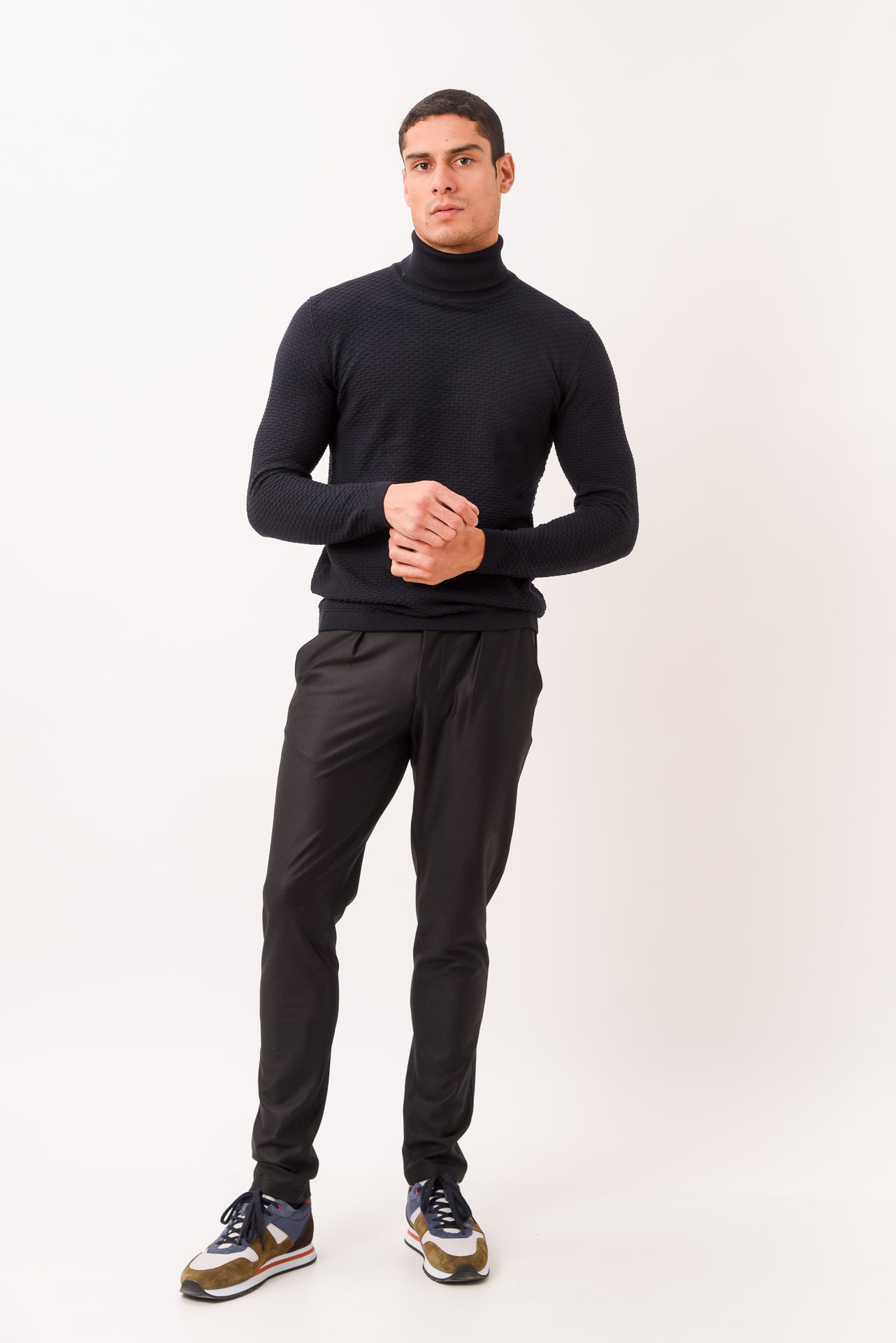 ΑΝΔΡΙΚΟ ΖΙΒΑΓΚΟ LES GENT'S ΣΕ ΜΠΛΕ ΣΚΟΥΡΟ ΧΡΩΜΑ ΜΕ ΜΙΚΡΟΣΧΕΔΙΟ