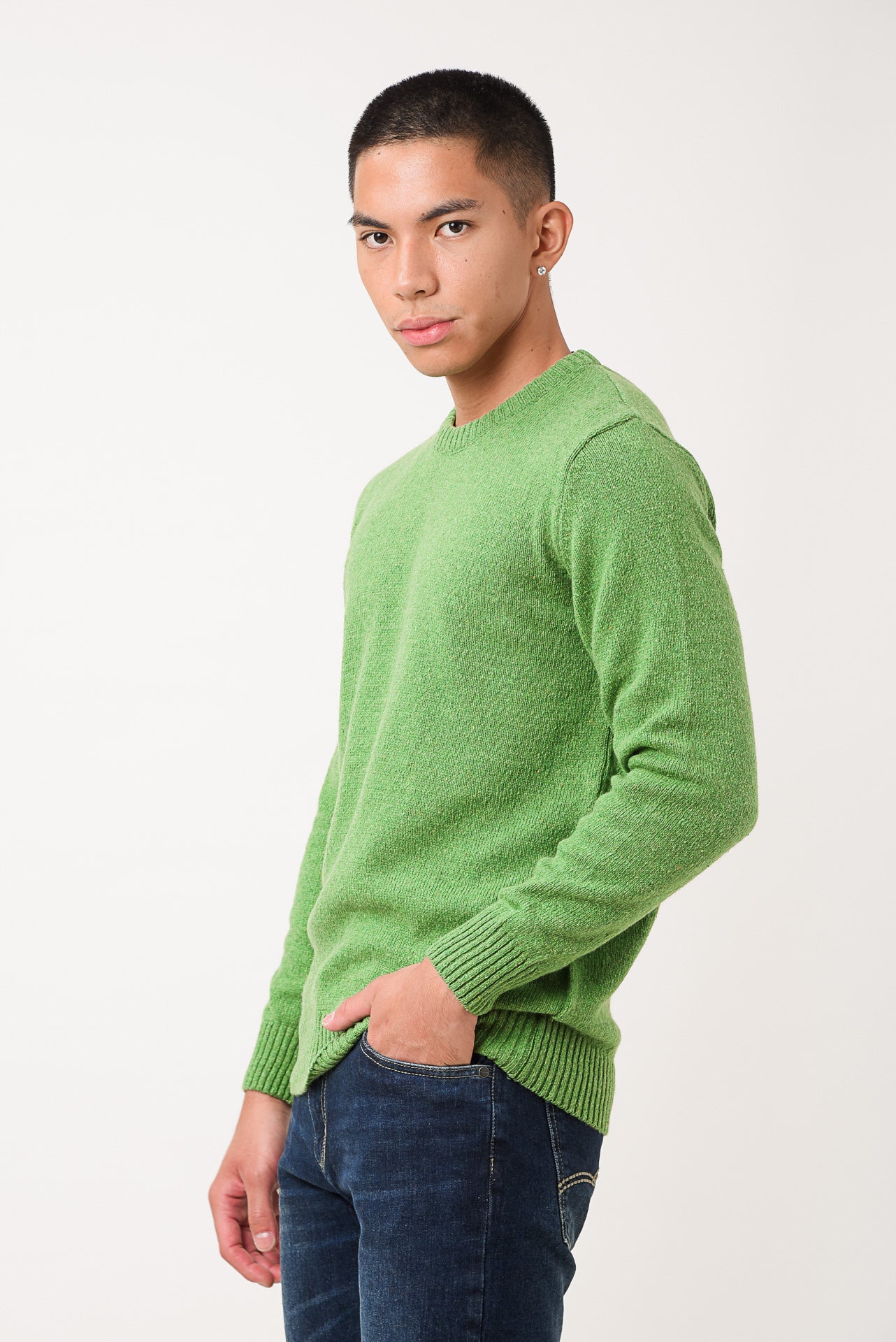 ΑΝΔΡΙΚΟ ΠΟΥΛΟΒΕΡ LES GENT'S ΣΕ ΠΡΑΣΙΝΗ ΑΠΟΧΡΩΣΗ