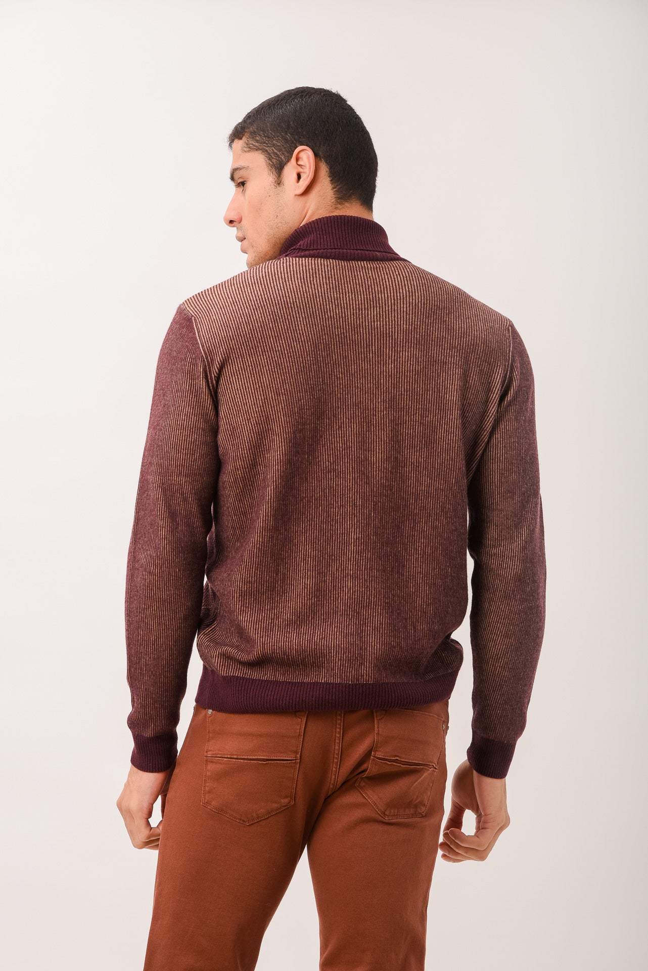 ΑΝΔΡΙΚΟ ΖΙΒΑΓΚΟ PORTOBELLO'S ΣΕ ΜΠΟΡΝΤΟ ΑΠΟΧΡΩΣΗ ΚΑΙ ΠΛΕΞΗ ΜΕ ΜΟΤΙΒΟ