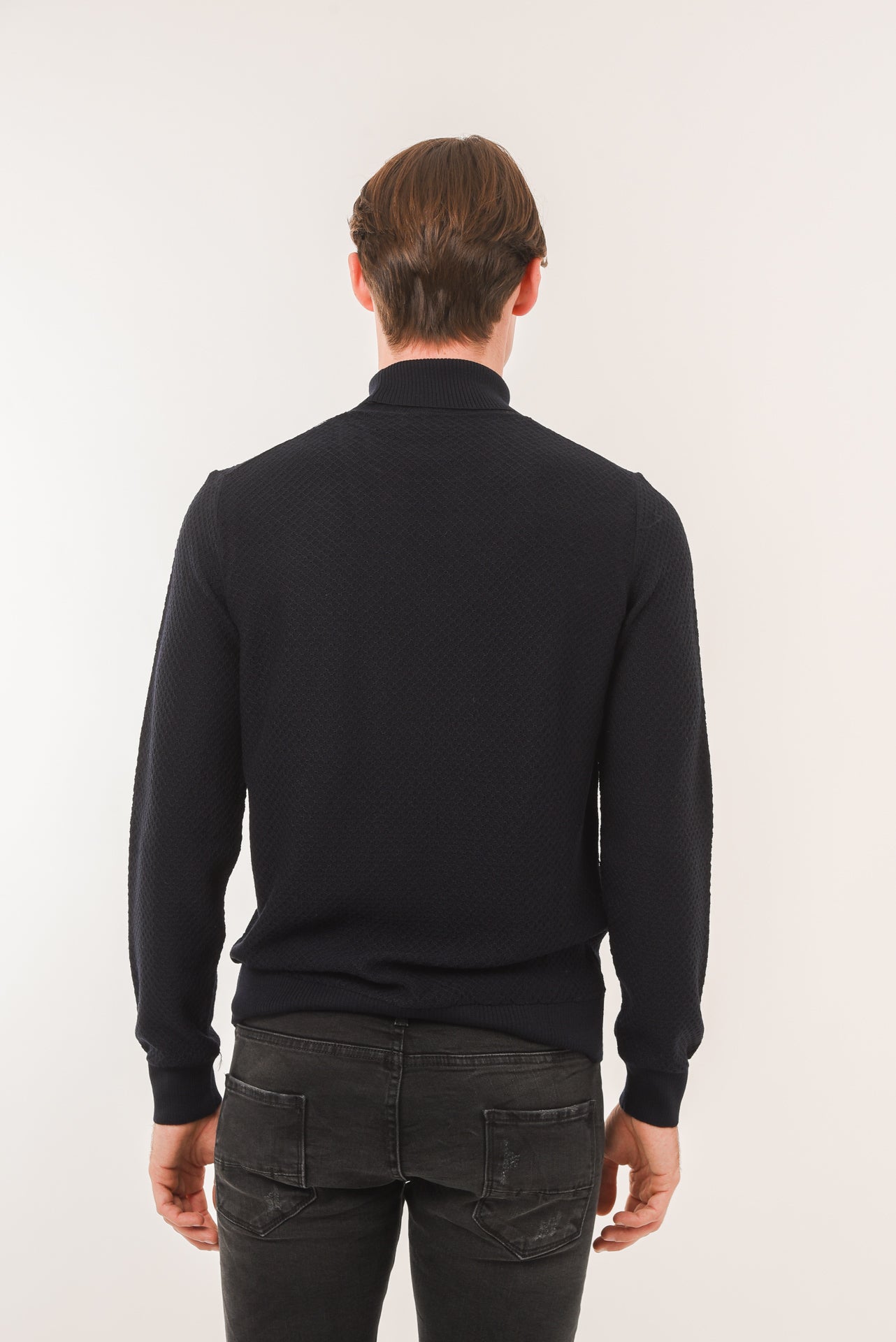 ΑΝΔΡΙΚΟ ΖΙΒΑΓΚΟ PORTOBELLO'S ΣΕ ΣΚΟΥΡΟ ΜΠΛΕ ΜΟΝΟΧΡΩΜΟ