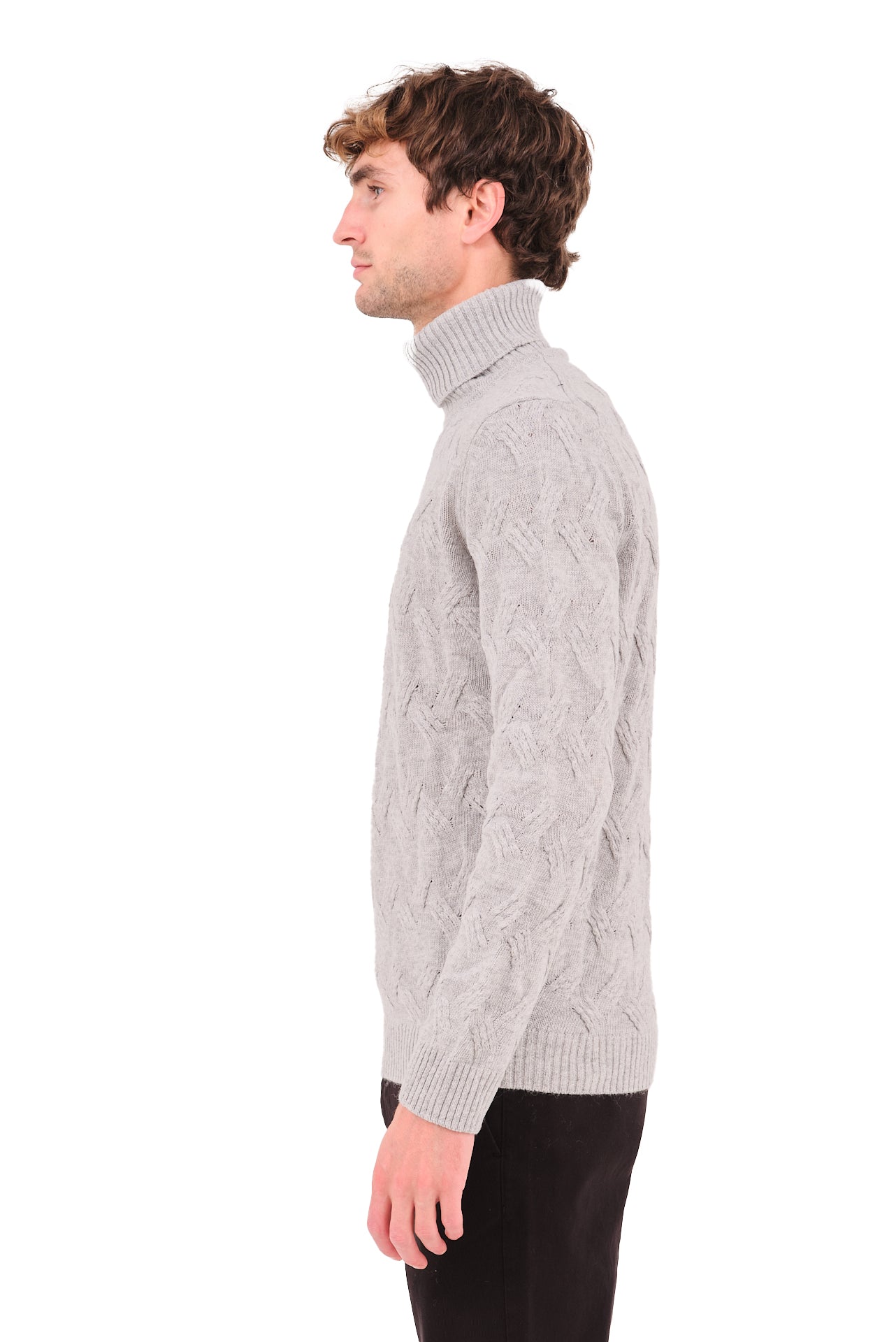 ΑΝΔΡΙΚΟ ΖΙΒΑΓΚΟ PORTOBELLO'S ΣΕ ΓΚΡΙ ΧΡΩΜΑ ΚΑΙ ΟΡΑΤΗ ΠΛΕΞΗ