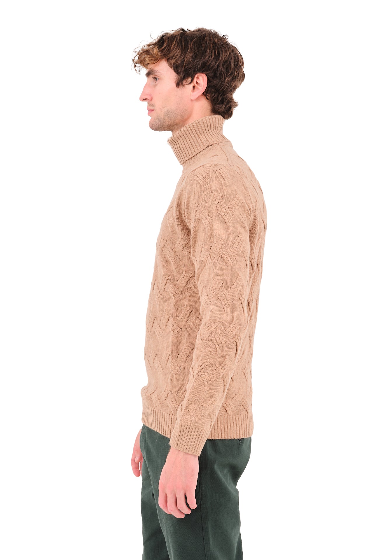 ΑΝΔΡΙΚΟ ΖΙΒΑΓΚΟ PORTOBELLO'S ΣΕ ΜΠΕΖ ΣΚΟΥΡΟ ΧΡΩΜΑ ΚΑΙ ΟΡΑΤΗ ΠΛΕΞΗ