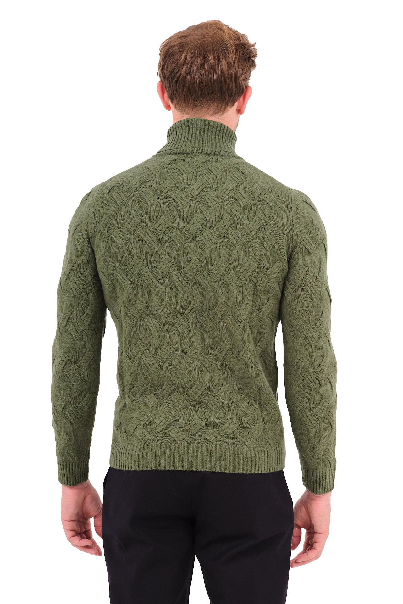 ΑΝΔΡΙΚΟ ΖΙΒΑΓΚΟ PORTOBELLO'S ΣΕ ΠΡΑΣΙΝΟ ΧΡΩΜΑ ΚΑΙ ΟΡΑΤΗ ΠΛΕΞΗ