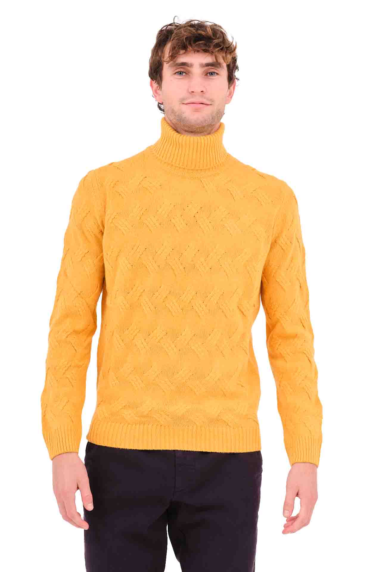 ΑΝΔΡΙΚΟ ΖΙΒΑΓΚΟ PORTOBELLO'S ΣΕ ΜΟΥΣΤΑΡΔΙ ΧΡΩΜΑ ΚΑΙ ΟΡΑΤΗ ΠΛΕΞΗ