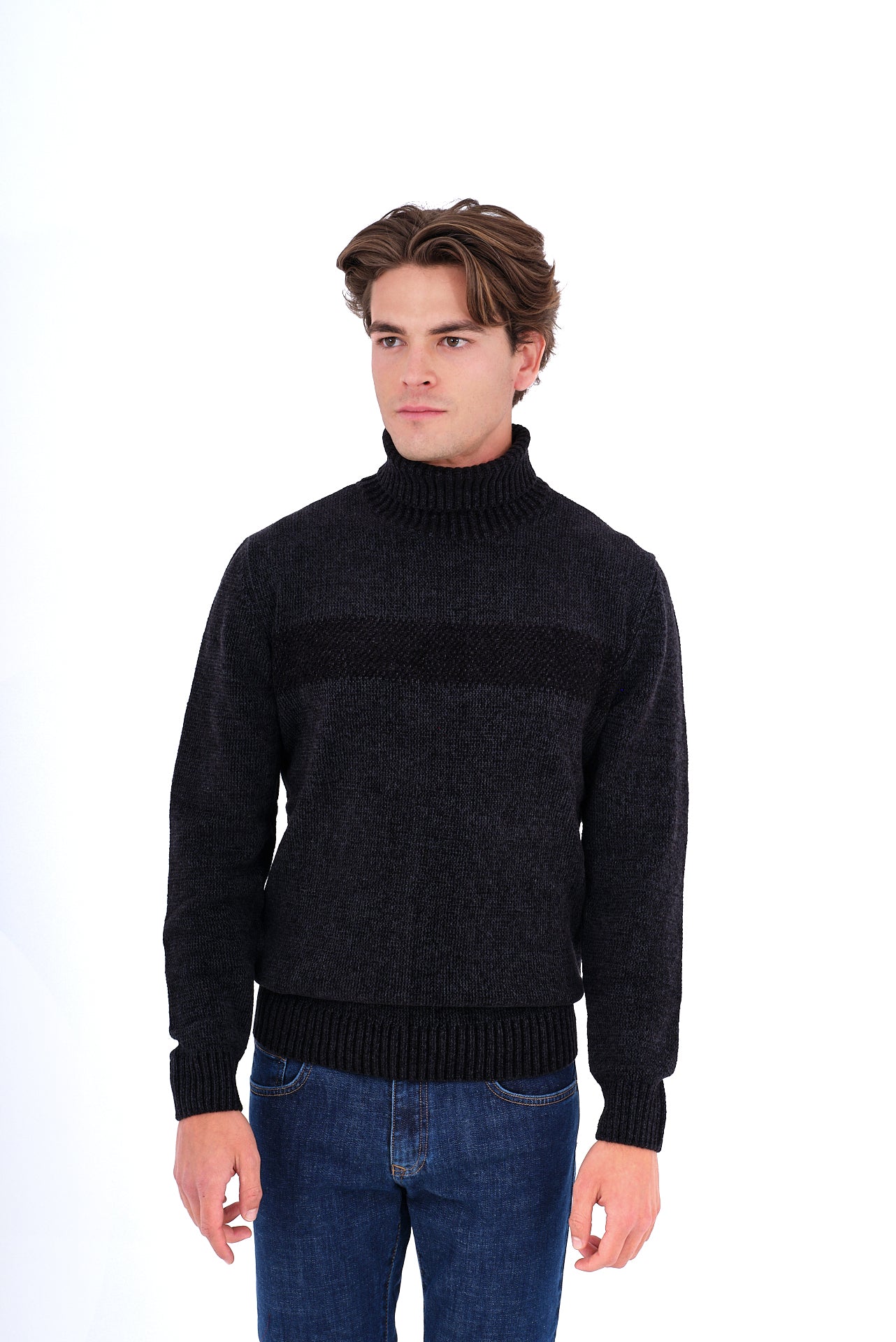 ΑΝΔΡΙΚΟ ΖΙΒΑΓΚΟ PORTOBELLO'S ΜΕ ΧΟΝΤΡΗ ΠΛΕΞΗ ΣΤΟ ΧΡΩΜΑ ΤΟΥ ΓΡΑΦΙΤΗ