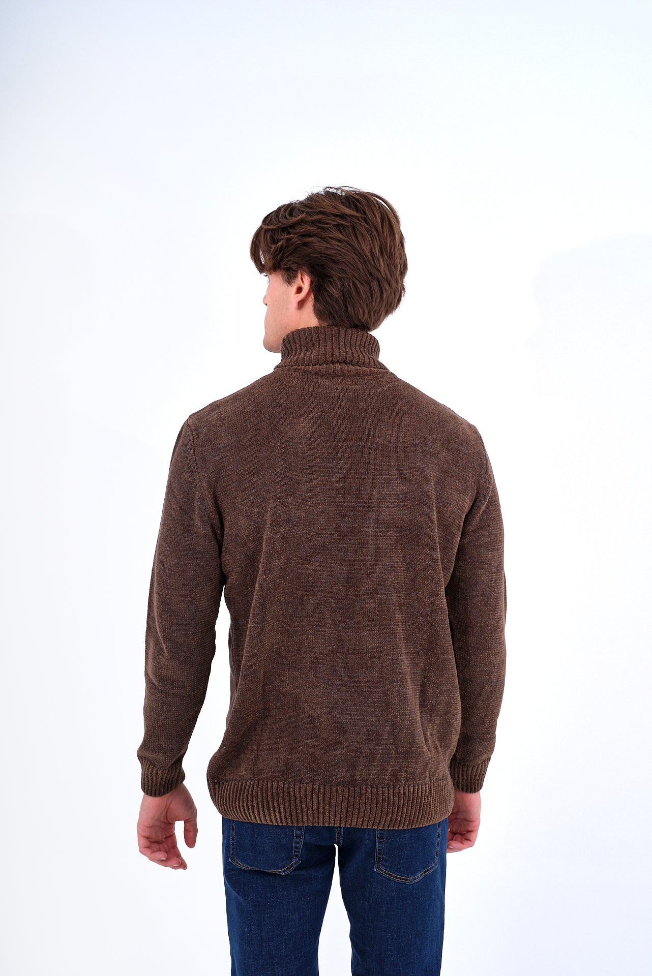 ΑΝΔΡΙΚΟ ΖΙΒΑΓΚΟ PORTOBELLO'S ΜΕ ΧΟΝΤΡΗ ΠΛΕΞΗ ΣΕ ΚΑΦΕ ΧΡΩΜΑ