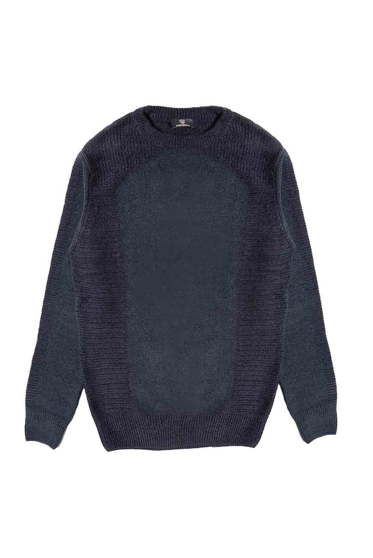 ΑΝΔΡΙΚΟ ROUND NECK ΠΟΥΛΟΒΕΡ ΜΠΛΕ PORTOBELLO'S ΜΕ ΜΙΚΡΟΣΧΕΔΙΟ