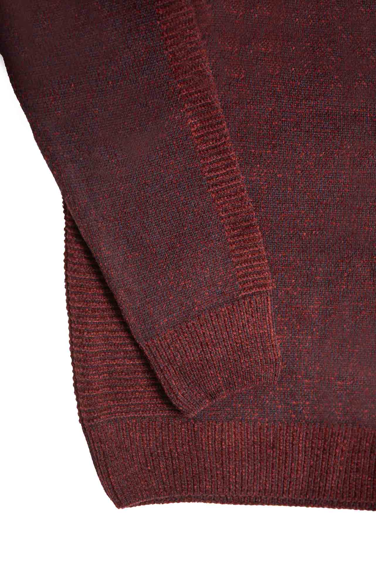 ΑΝΔΡΙΚΟ ROUND NECK ΠΟΥΛΟΒΕΡ ΜΠΟΡΝΤΟ PORTOBELLO'S ΜΕ ΜΙΚΡΟΣΧΕΔΙΟ