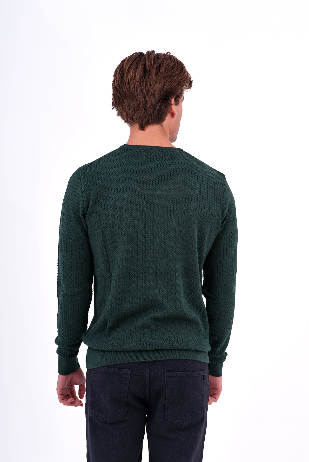 ΑΝΔΡΙΚΟ ΠΟΥΛΟΒΕΡ ΜΕ ΛΑΙΜΟΚΟΨΗ LES GENT'S ΣΕ ΠΡΑΣΙΝΟ ΧΡΩΜΑ