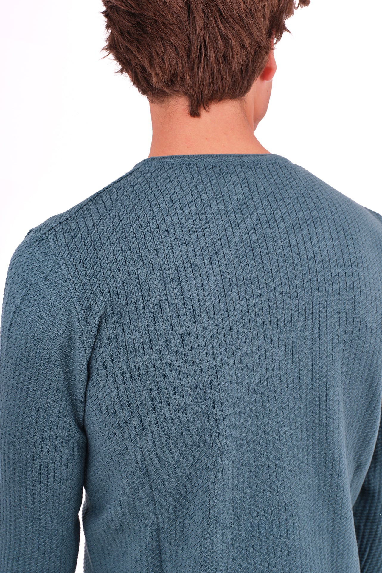 ΑΝΔΡΙΚΟ ΠΟΥΛΟΒΕΡ ΜΕ ΛΑΙΜΟΚΟΨΗ LES GENT'S ΣΕ ΠΕΤΡΟΛ ΧΡΩΜΑ