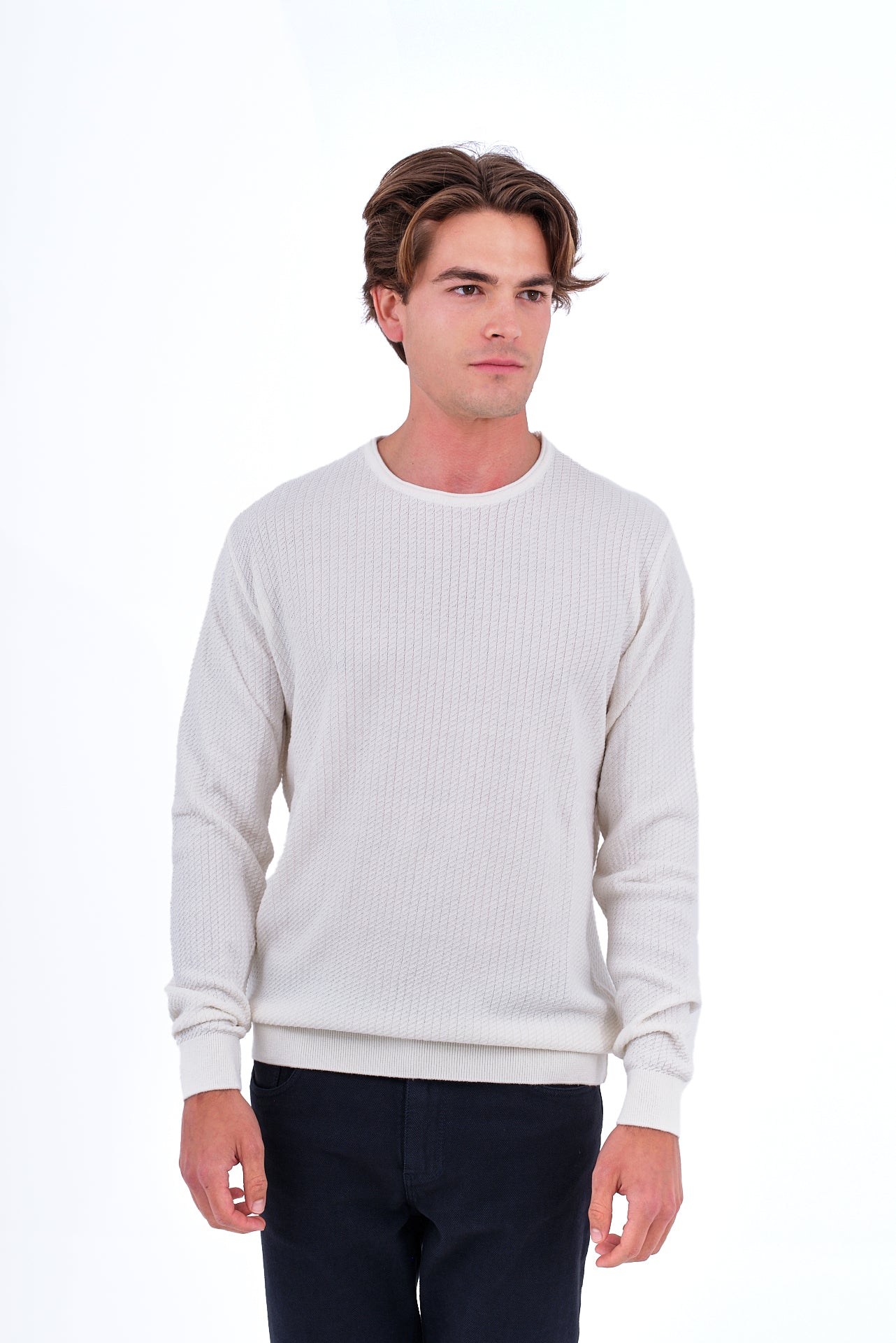 ΑΝΔΡΙΚΟ ΠΟΥΛΟΒΕΡ ΜΕ ΛΑΙΜΟΚΟΨΗ LES GENT'S ΣΕ ΕΚΡΟΥ ΧΡΩΜΑ