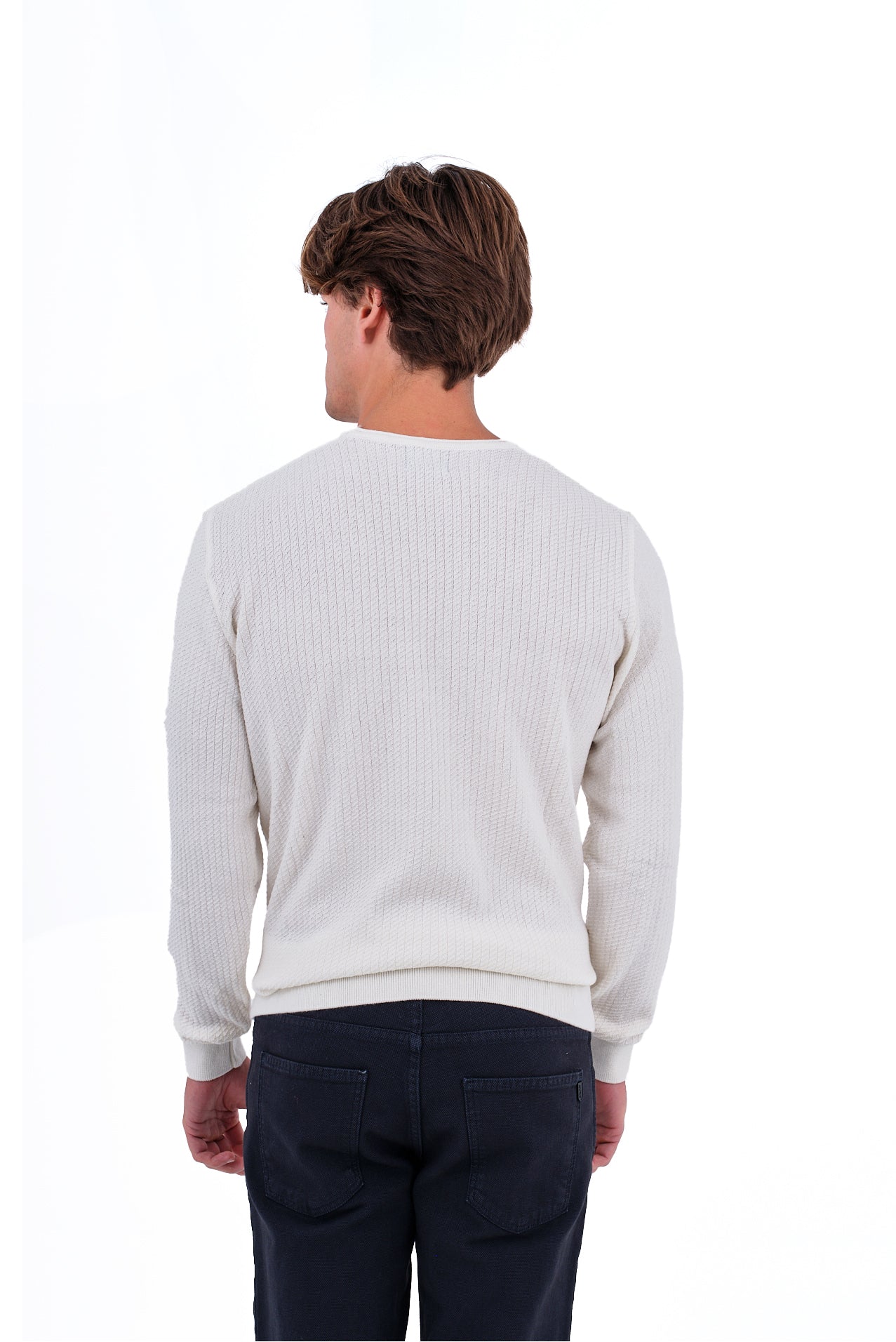 ΑΝΔΡΙΚΟ ΠΟΥΛΟΒΕΡ ΜΕ ΛΑΙΜΟΚΟΨΗ LES GENT'S ΣΕ ΕΚΡΟΥ ΧΡΩΜΑ