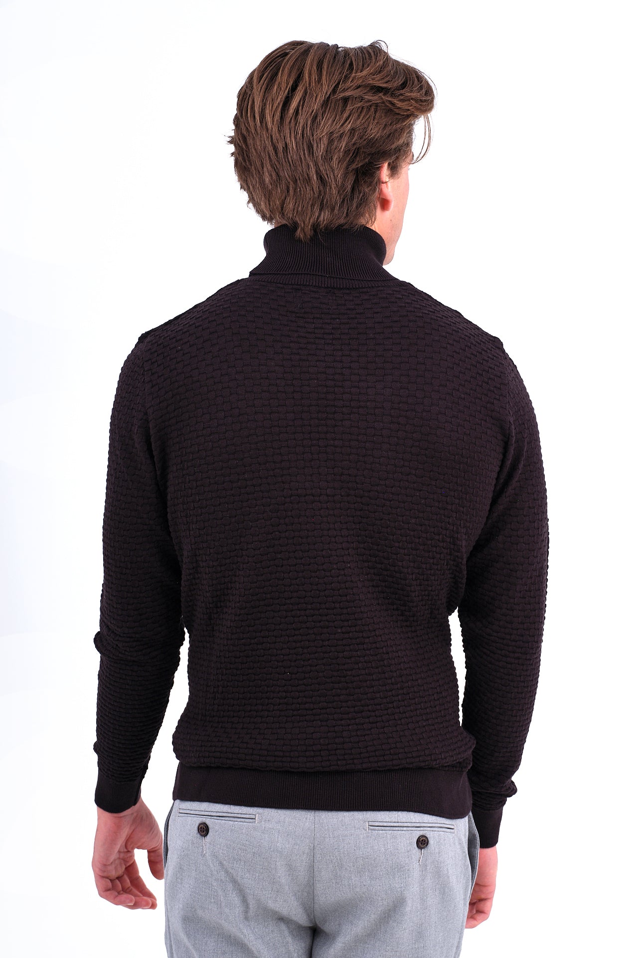 ΑΝΔΡΙΚΟ ΖΙΒΑΓΚΟ LES GENT'S ΣΕ ΜΑΥΡΟ ΧΡΩΜΑ ΜΕ ΟΡΑΤΗ ΠΛΕΞΗ