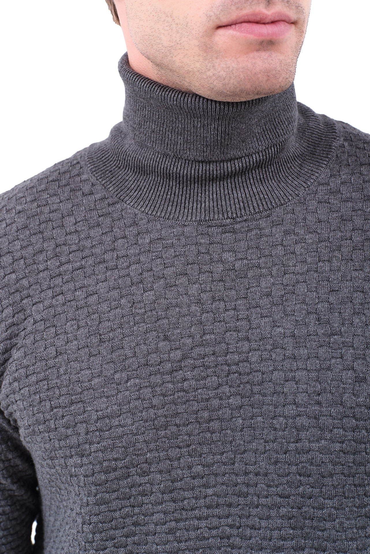 ΑΝΔΡΙΚΟ ΖΙΒΑΓΚΟ LES GENT'S ΣΕ ΓΚΡΙ ΣΚΟΥΡΟ ΧΡΩΜΑ ΜΕ ΟΡΑΤΗ ΠΛΕΞΗ