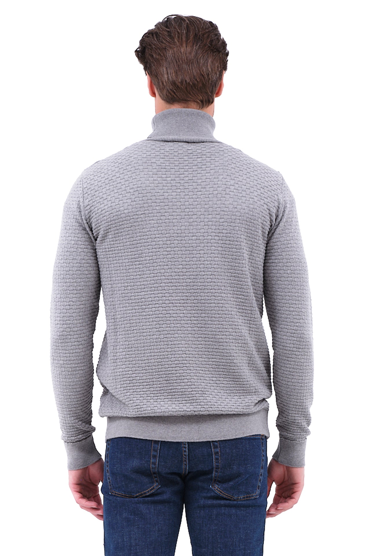 ΑΝΔΡΙΚΟ ΖΙΒΑΓΚΟ LES GENT'S ΣΕ ΓΚΡΙ ΑΝΟΙΧΤΟ ΧΡΩΜΑ ΜΕ ΟΡΑΤΗ ΠΛΕΞΗ