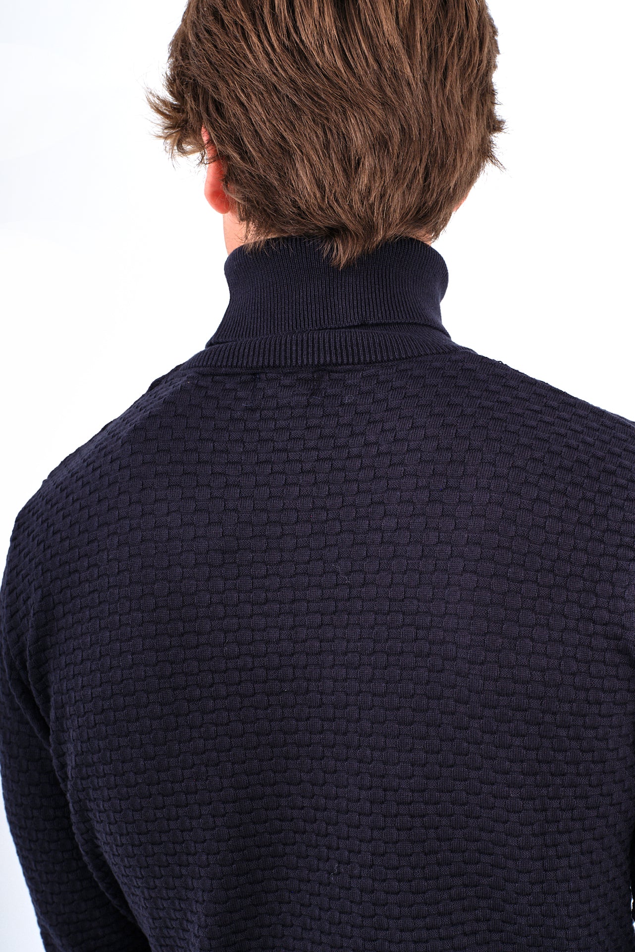 ΑΝΔΡΙΚΟ ΖΙΒΑΓΚΟ LES GENT'S ΣΕ ΣΚΟΥΡΟ ΜΠΛΕ ΧΡΩΜΑ ΜΕ ΟΡΑΤΗ ΠΛΕΞΗ