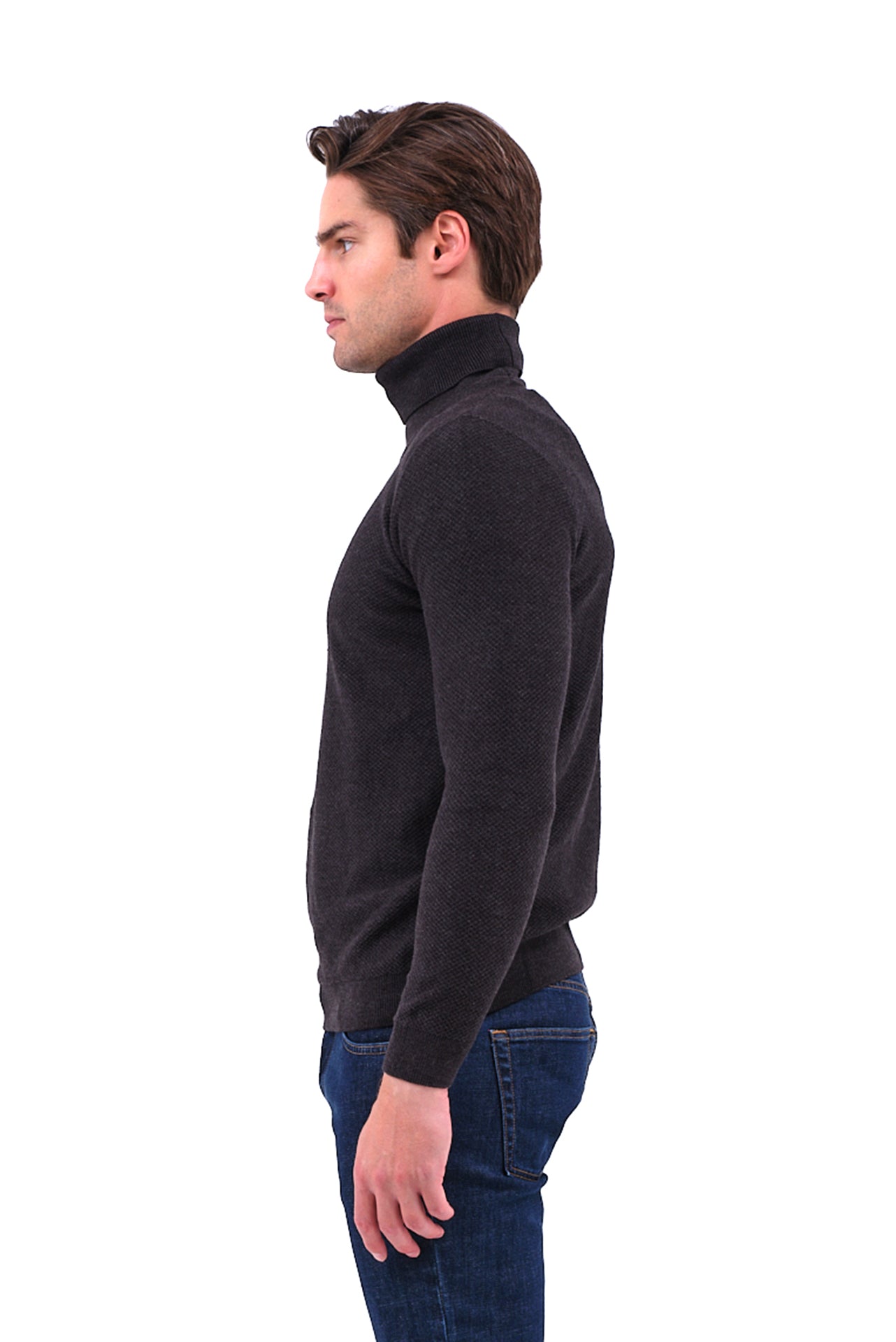 ΑΝΔΡΙΚΟ ΖΙΒΑΓΚΟ LES GENT'S ΣΕ ΓΚΡΙ ΧΡΩΜΑ ΤΟΥ ΓΡΑΦΙΤΗ ΜΕ ΜΙΚΡΟΣΧΕΔΙΟ ΣΤΗΝ ΠΛΕΞΗ