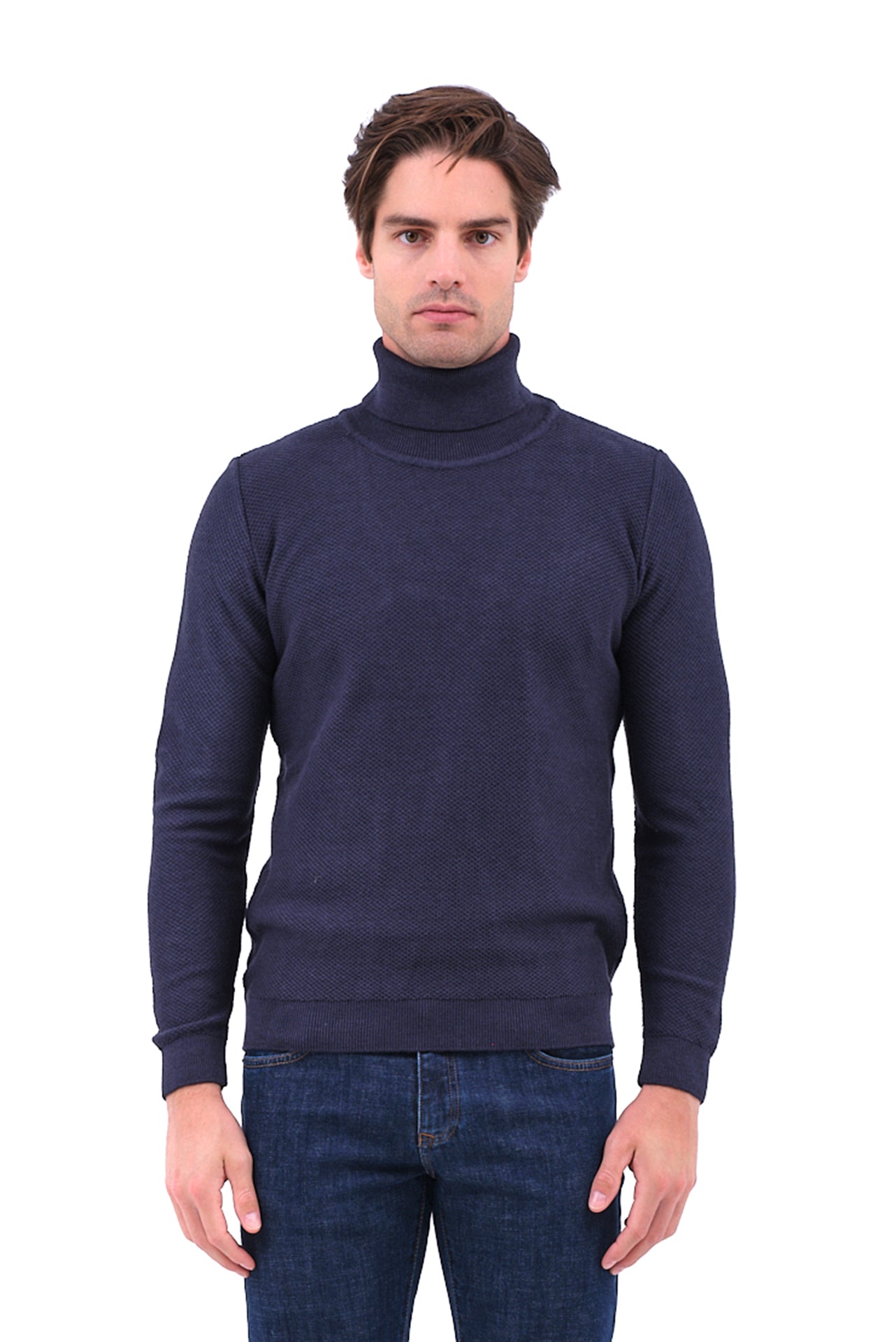 ΑΝΔΡΙΚΟ ΖΙΒΑΓΚΟ LES GENT'S ΣΕ ΜΠΛΕ ΧΡΩΜΑ ΜΕ ΜΙΚΡΟΣΧΕΔΙΟ ΣΤΗΝ ΠΛΕΞΗ