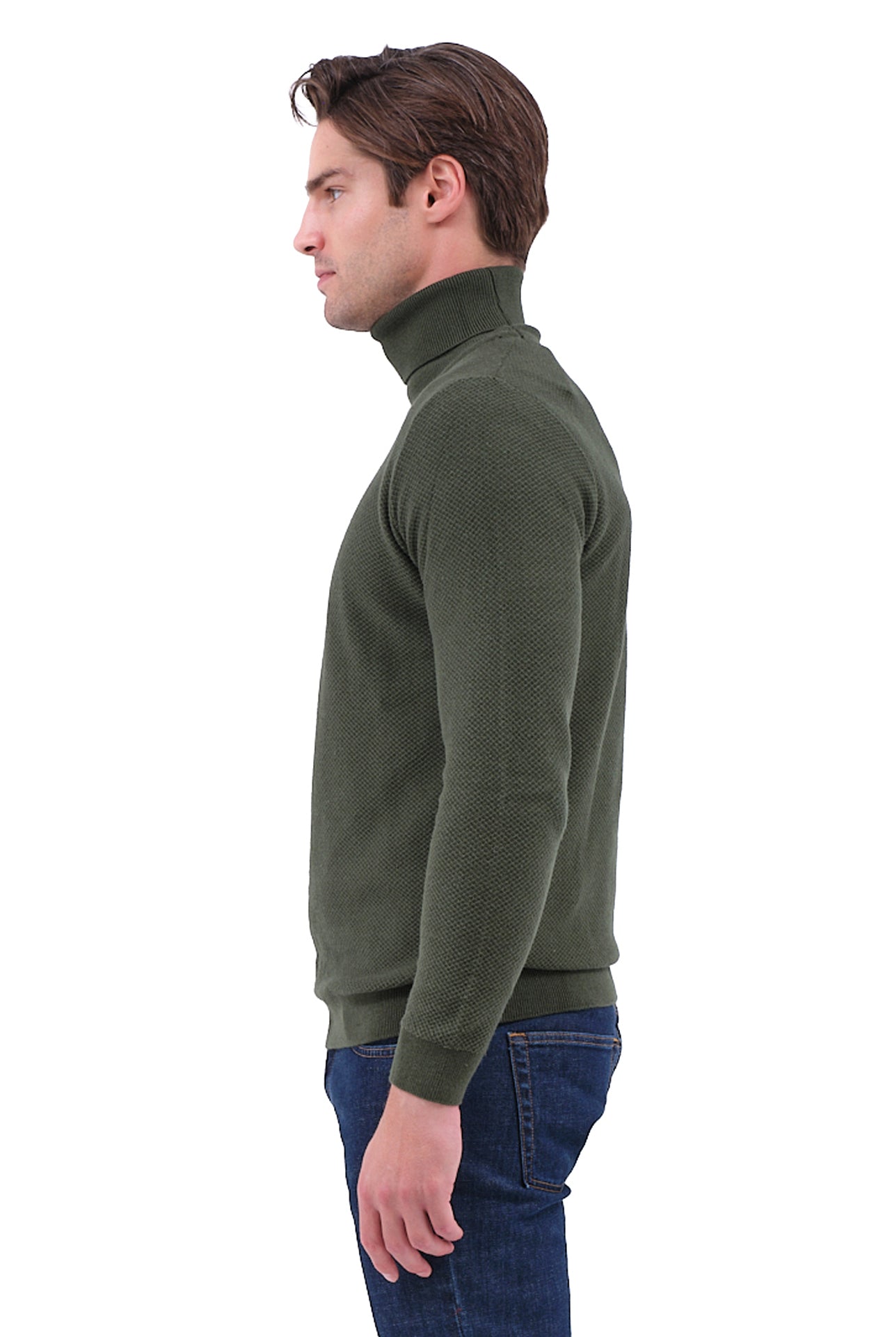 ΑΝΔΡΙΚΟ ΖΙΒΑΓΚΟ LES GENT'S ΣΕ ΠΡΑΣΙΝΟ ΧΡΩΜΑ ΜΕ ΜΙΚΡΟΣΧΕΔΙΟ ΣΤΗΝ ΠΛΕΞΗ