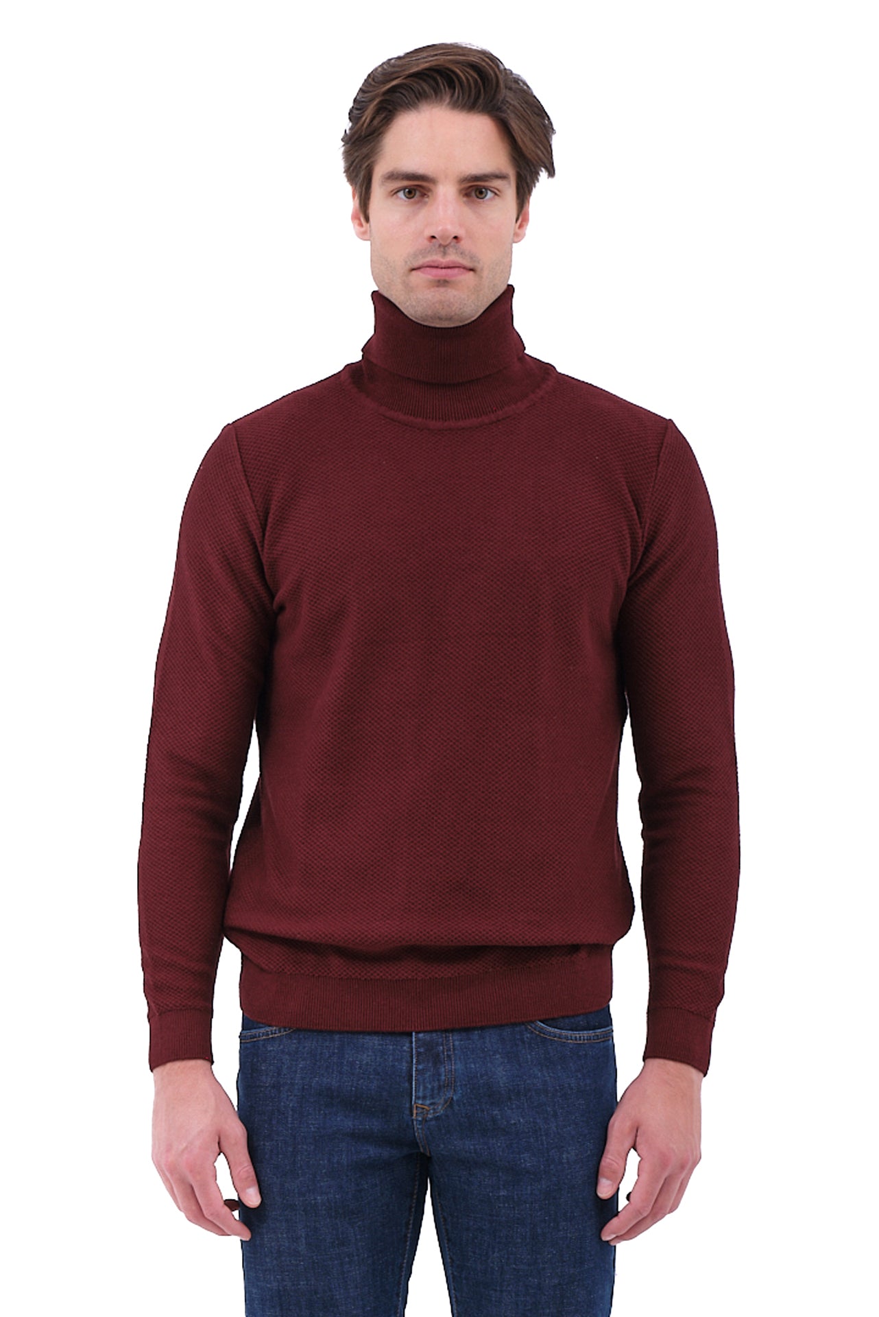 ΑΝΔΡΙΚΟ ΖΙΒΑΓΚΟ LES GENT'S ΣΕ ΜΠΟΡΝΤΟ ΧΡΩΜΑ ΜΕ ΜΙΚΡΟΣΧΕΔΙΟ ΣΤΗΝ ΠΛΕΞΗ