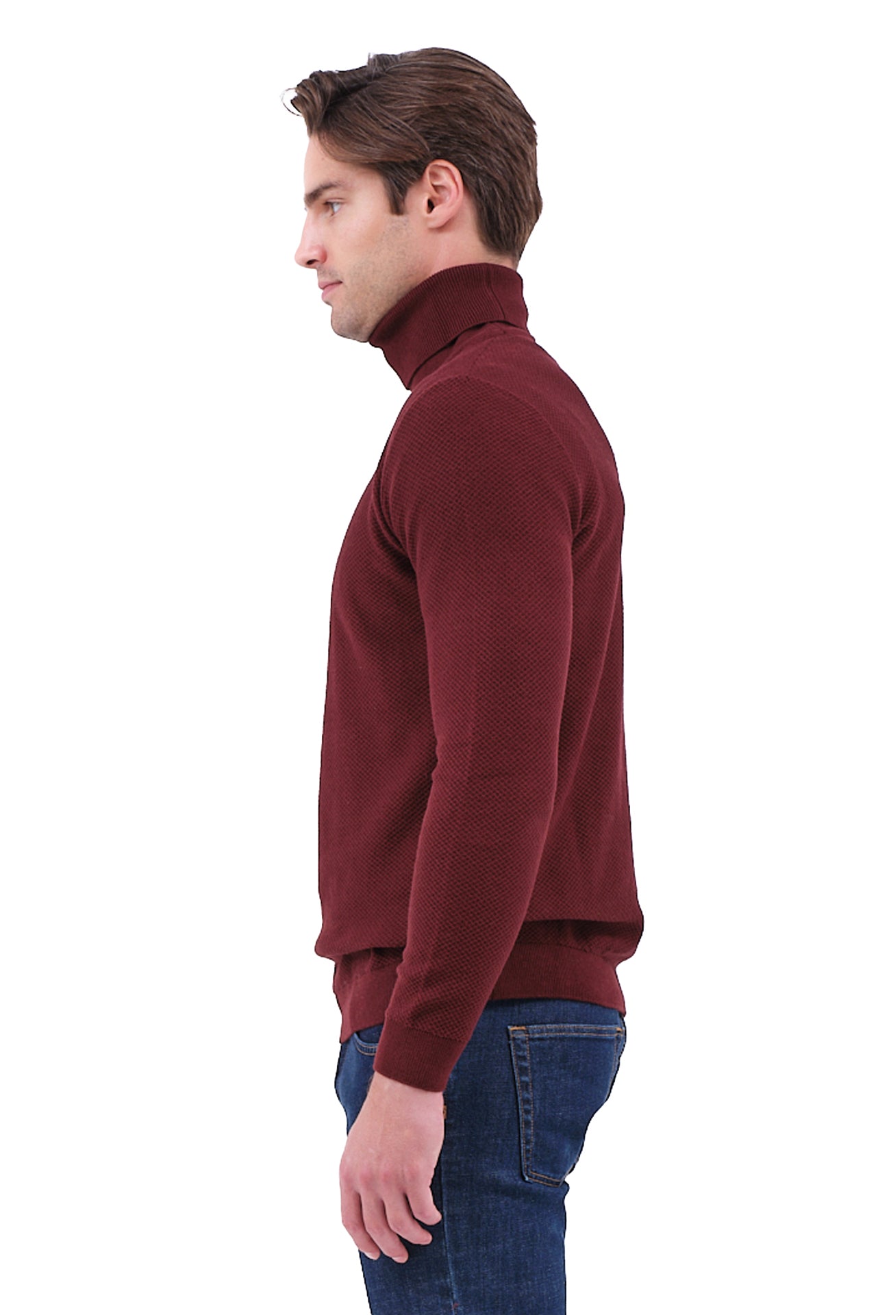 ΑΝΔΡΙΚΟ ΖΙΒΑΓΚΟ LES GENT'S ΣΕ ΜΠΟΡΝΤΟ ΧΡΩΜΑ ΜΕ ΜΙΚΡΟΣΧΕΔΙΟ ΣΤΗΝ ΠΛΕΞΗ