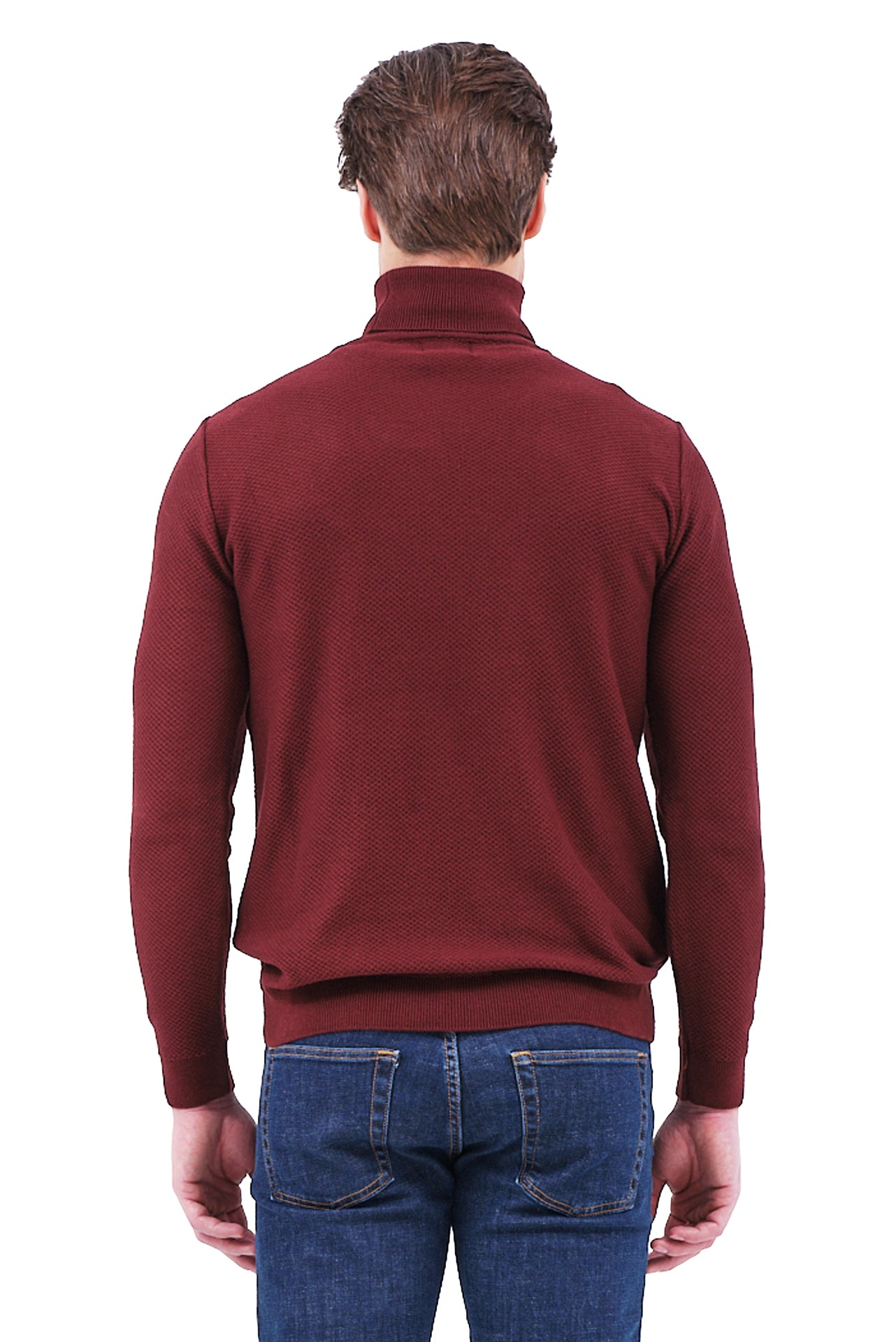 ΑΝΔΡΙΚΟ ΖΙΒΑΓΚΟ LES GENT'S ΣΕ ΜΠΟΡΝΤΟ ΧΡΩΜΑ ΜΕ ΜΙΚΡΟΣΧΕΔΙΟ ΣΤΗΝ ΠΛΕΞΗ