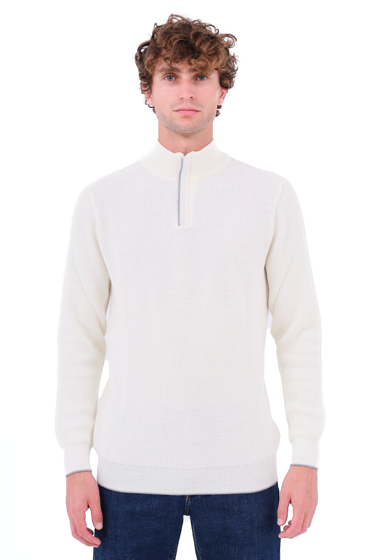 ΑΝΔΡΙΚΟ ΕΚΡΟΥ LUPETTO ZIP PORTOBELLO'S ΜΕ ΚΡΥΦΟ ΦΕΡΜΟΥΑΡ