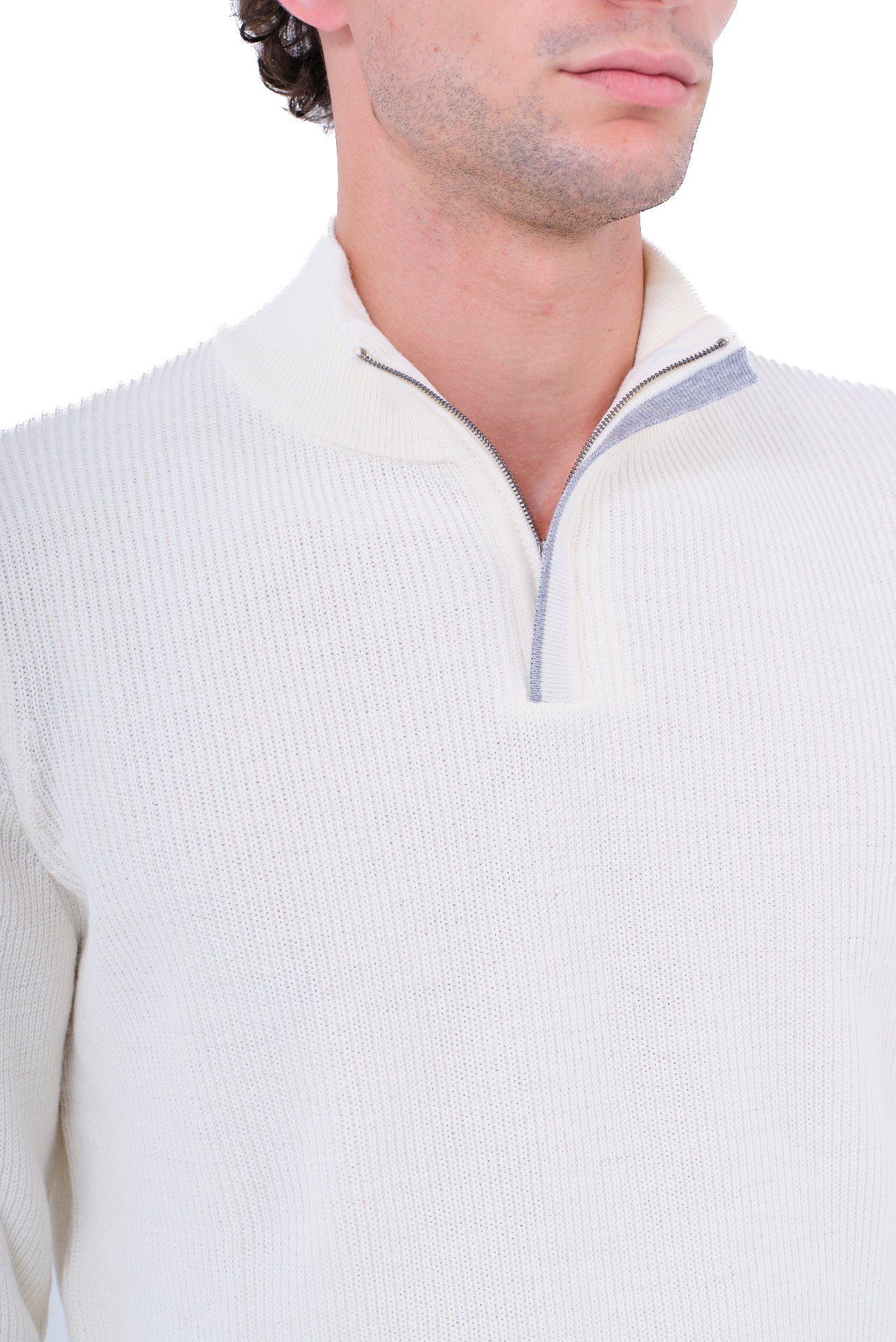 ΑΝΔΡΙΚΟ ΕΚΡΟΥ LUPETTO ZIP PORTOBELLO'S ΜΕ ΚΡΥΦΟ ΦΕΡΜΟΥΑΡ