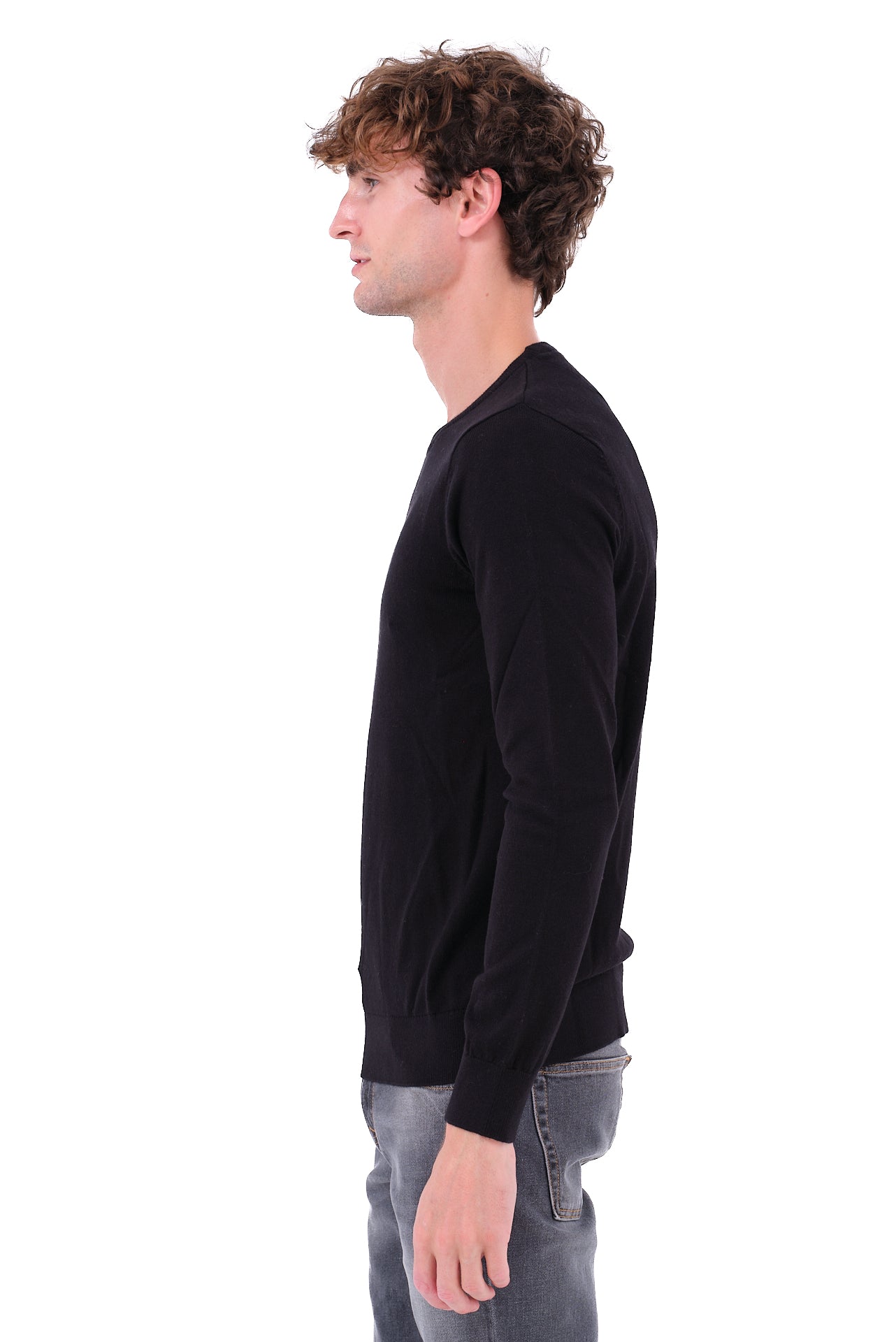 ΑΝΔΡΙΚΟ ΜΑΥΡΟ ΠΟΥΛΟΒΕΡ PORTOBELLO'S ΜΕ ΛΑΙΜΟΚΟΨΗ