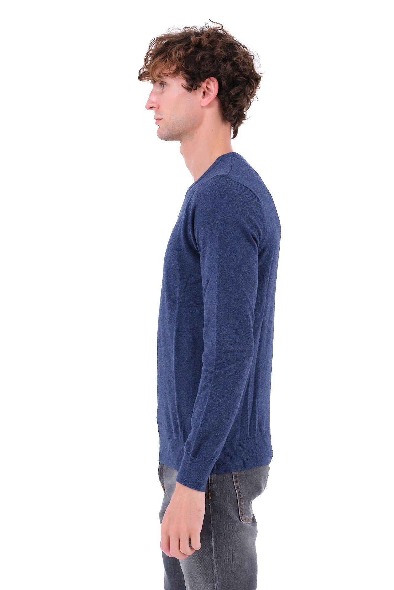 ΑΝΔΡΙΚΟ ΠΟΥΛΟΒΕΡ PORTOBELLO'S ΜΕ ΛΑΙΜΟΚΟΨΗ ΣΕ ΤΖΙΝ ΑΠΟΧΡΩΣΗ ΚΑΙ ΚΑΣΜΙΡ