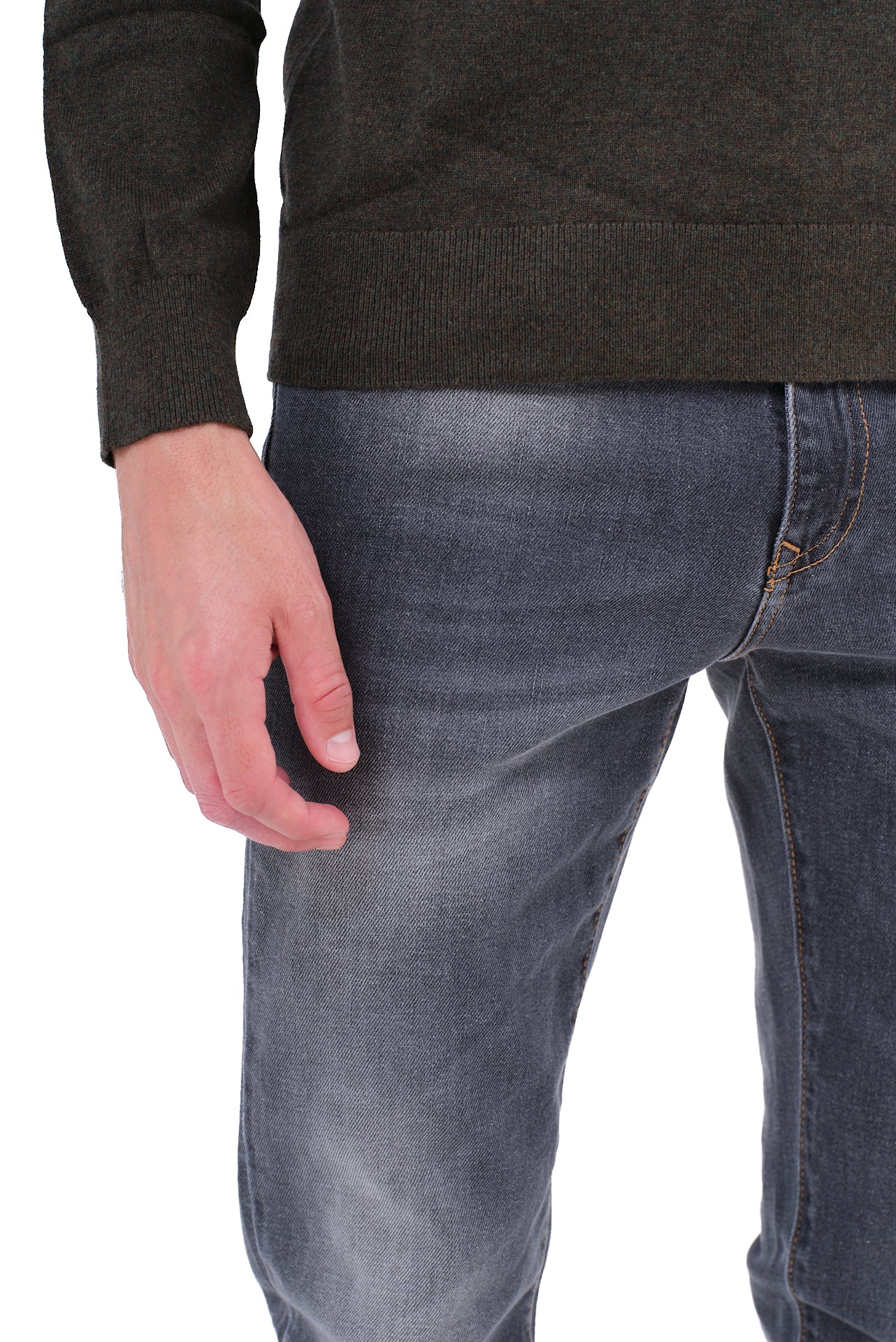 ΑΝΔΡΙΚΟ ΛΑΔΙ ΠΟΥΛΟΒΕΡ PORTOBELLO'S ΜΕ ΛΑΙΜΟΚΟΨΗ ΚΑΙ ΚΑΣΜΙΡ