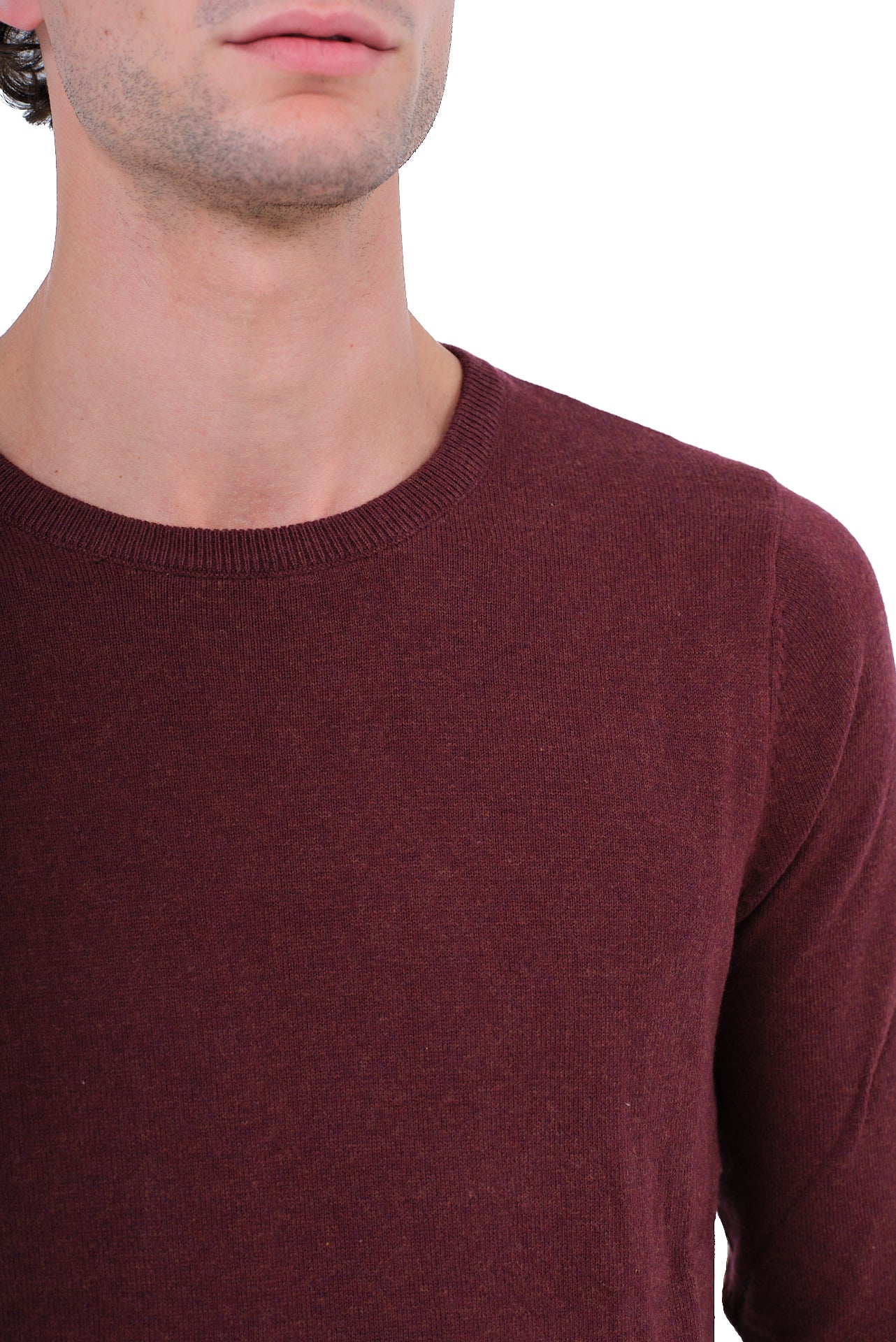 ΑΝΔΡΙΚΟ ΜΠΟΡΝΤΟ ΠΟΥΛΟΒΕΡ PORTOBELLO'S ΜΕ ΛΑΙΜΟΚΟΨΗ ΚΑΙ ΚΑΣΜΙΡ