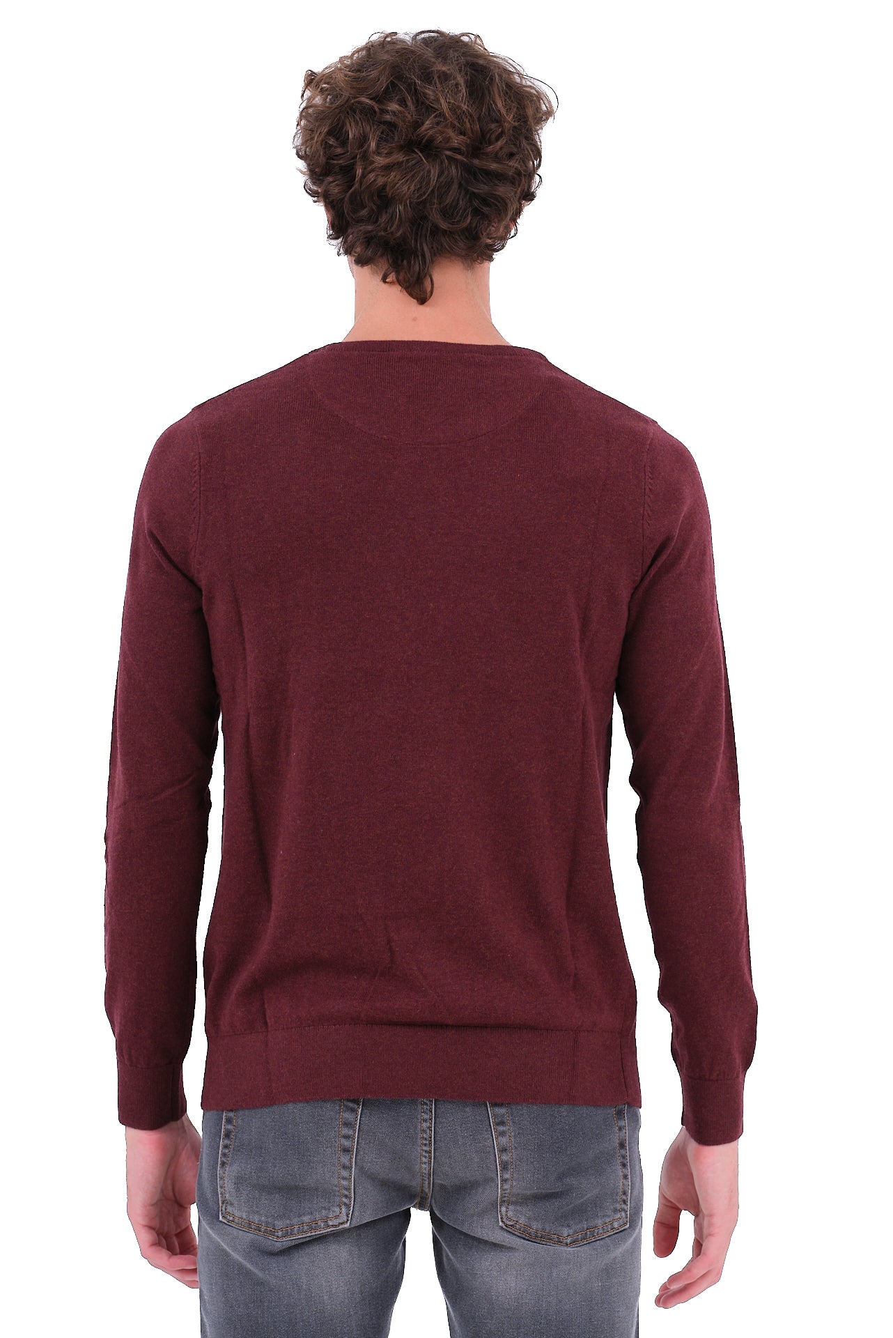 ΑΝΔΡΙΚΟ ΜΠΟΡΝΤΟ ΠΟΥΛΟΒΕΡ PORTOBELLO'S ΜΕ ΛΑΙΜΟΚΟΨΗ ΚΑΙ ΚΑΣΜΙΡ