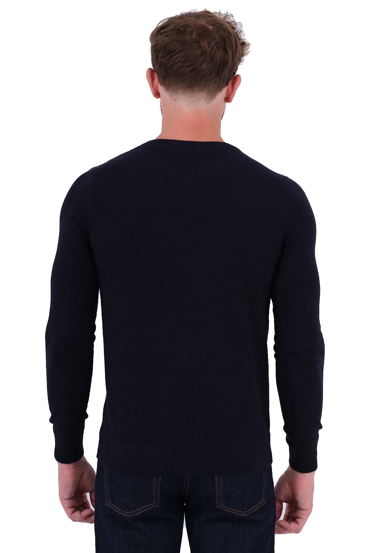 ΑΝΔΡΙΚΟ ΜΠΛΕ ΠΟΥΛΟΒΕΡ PORTOBELLO'S ΜΕ V NECK ΚΑΙ ΚΑΣΜΙΡ