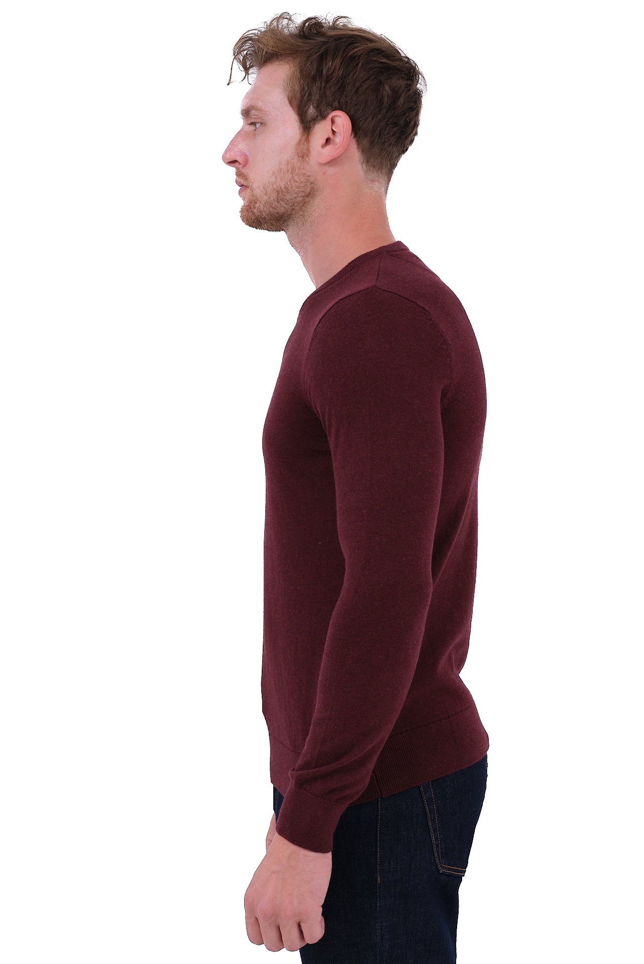 ΑΝΔΡΙΚΟ ΜΠΟΡΝΤΟ ΜΕΣΑΙΟ ΠΟΥΛΟΒΕΡ PORTOBELLO'S ΜΕ V NECK ΚΑΙ ΚΑΣΜΙΡ