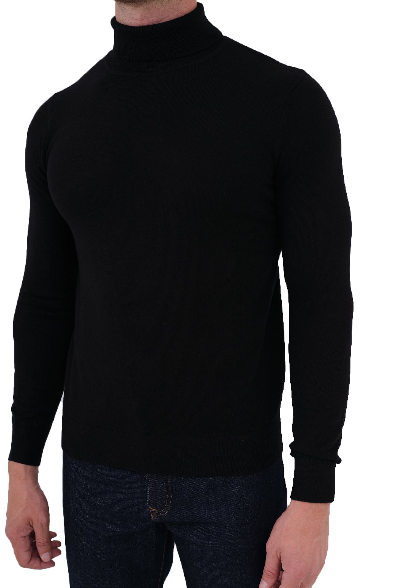 ΑΝΔΡΙΚΟ ΖΙΒΑΓΚΟ ΜΑΥΡΟ PORTOBELLO'S ΜΕ ΚΑΣΜΙΡ