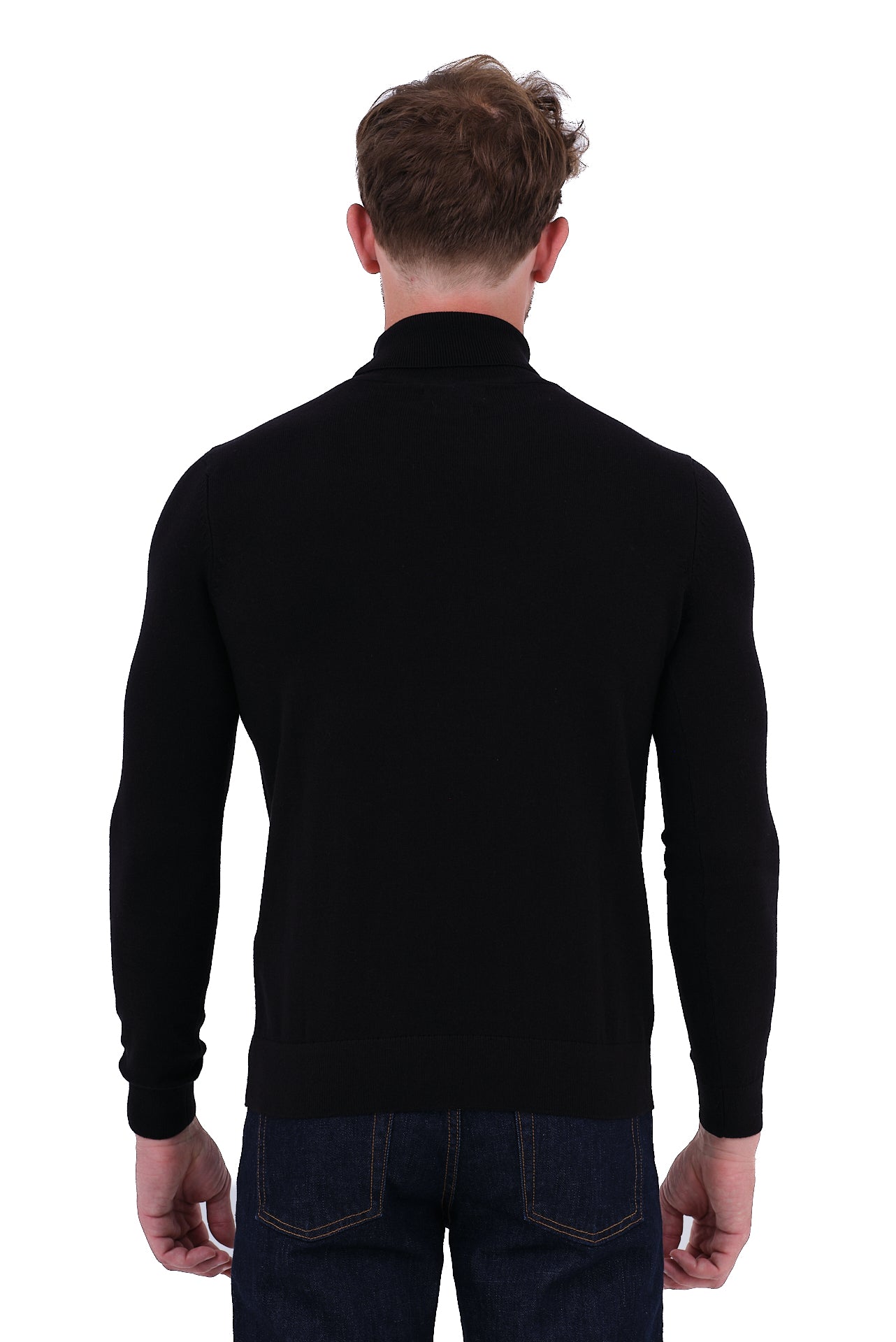 ΑΝΔΡΙΚΟ ΖΙΒΑΓΚΟ ΜΑΥΡΟ PORTOBELLO'S ΜΕ ΚΑΣΜΙΡ