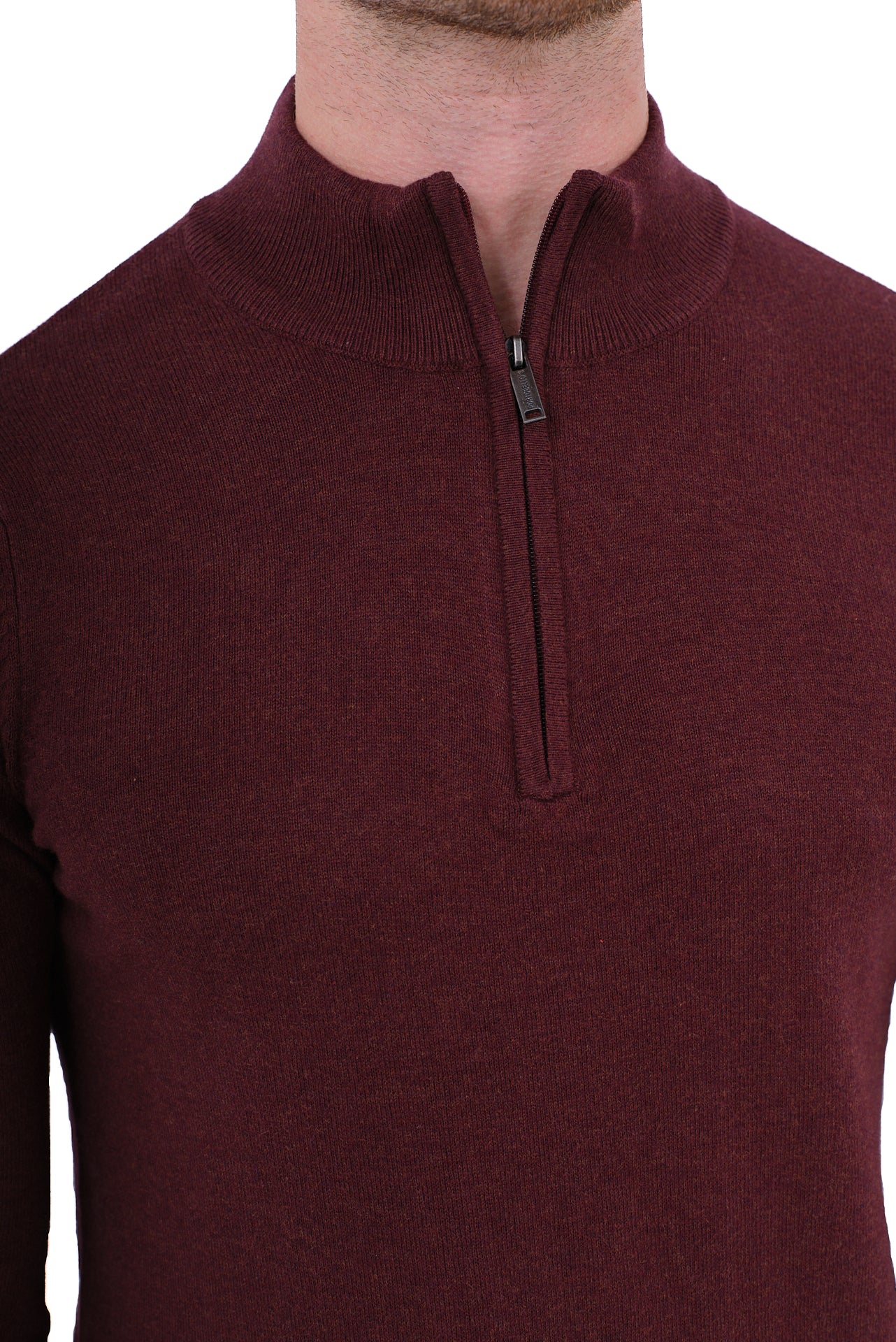 ΑΝΔΡΙΚΟ ΜΠΟΡΝΤΟ ΜΟΝΟΧΡΩΜΟ LUPETTO ZIP ΜΕ ΚΑΣΜΙΡ PORTOBELLO'S
